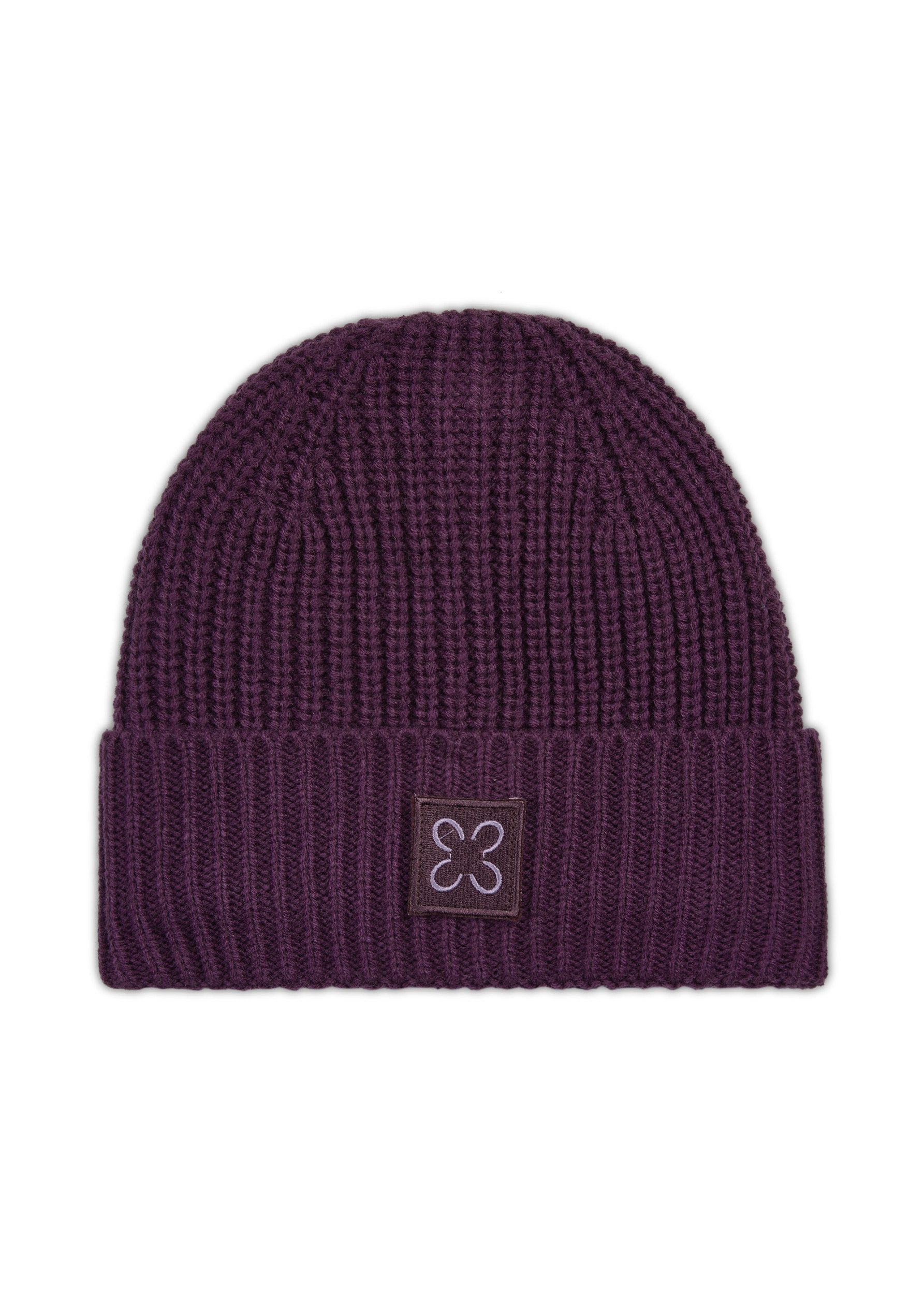 Codello Strickmütze KNITTED HAT ACRYL/WOOL SOLID lila-2