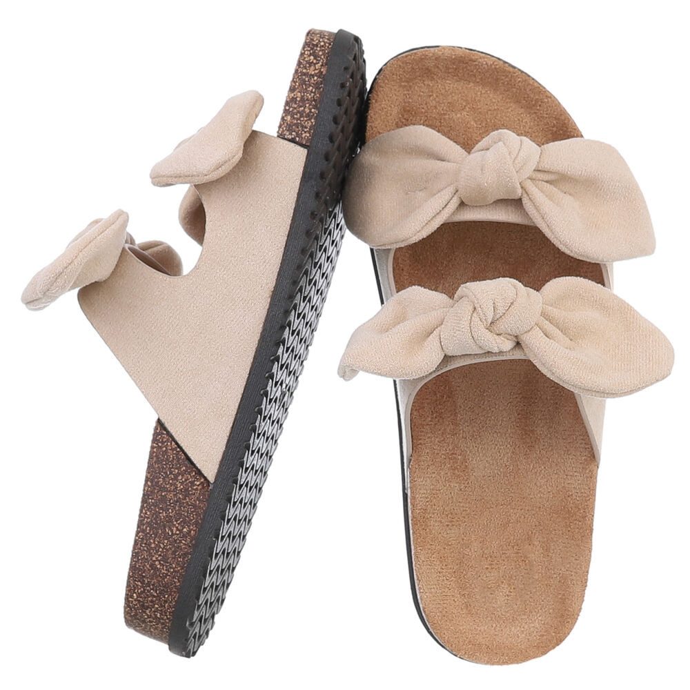 Ital-Design Bequeme Damen-Sandalen mit Bändern für den Sommer Pantolette (8 günstig online kaufen