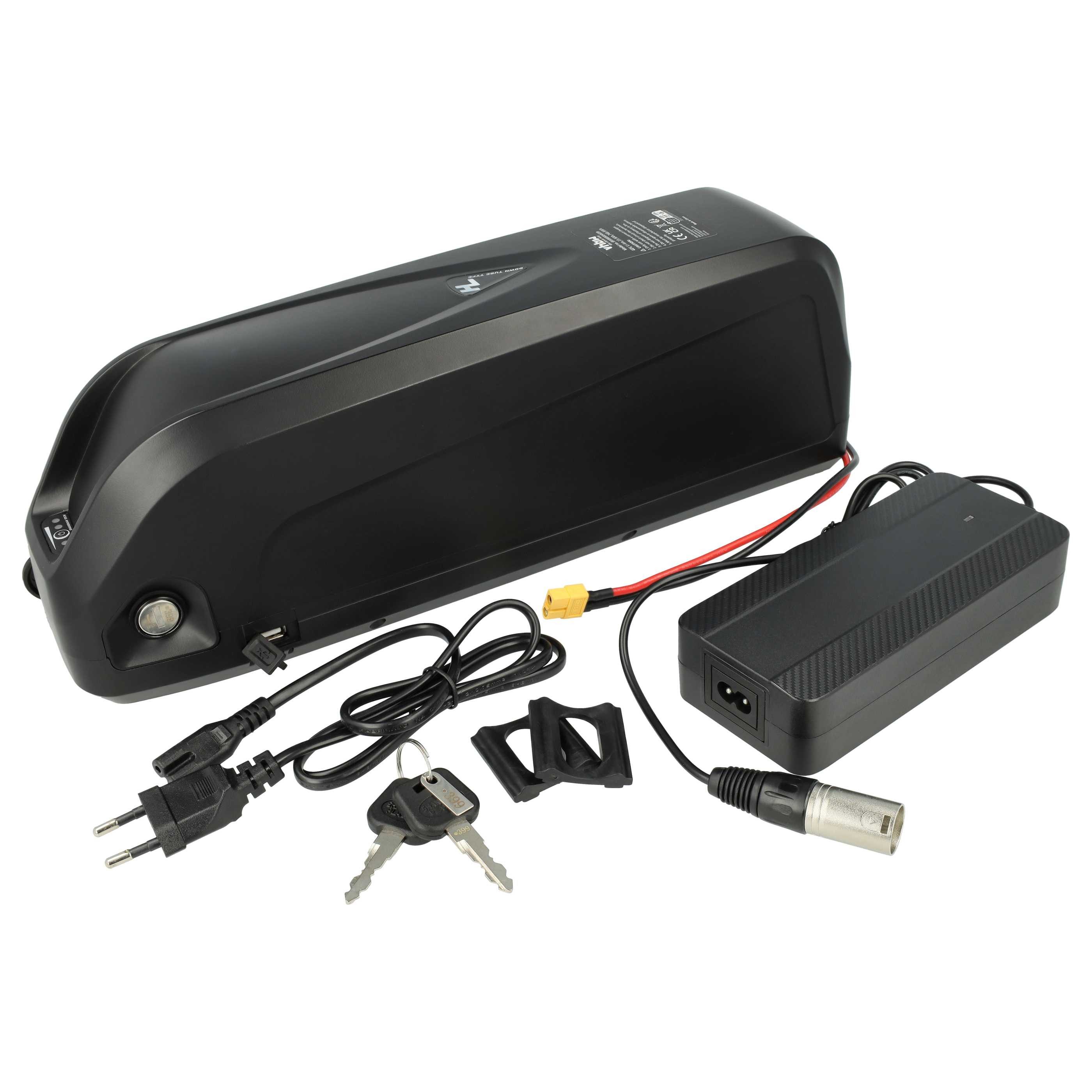 vhbw Akku E-Bike (15,6 Ah, 48 V, Li-Ion, inkl. Ladegerät) E-Bike Akku Akku Li-Ion 15600 mAh (48 V, 1 St), Leistungsfähiger Austausch-Akku für Pedelec, Elektrofahrrad, E-Bike