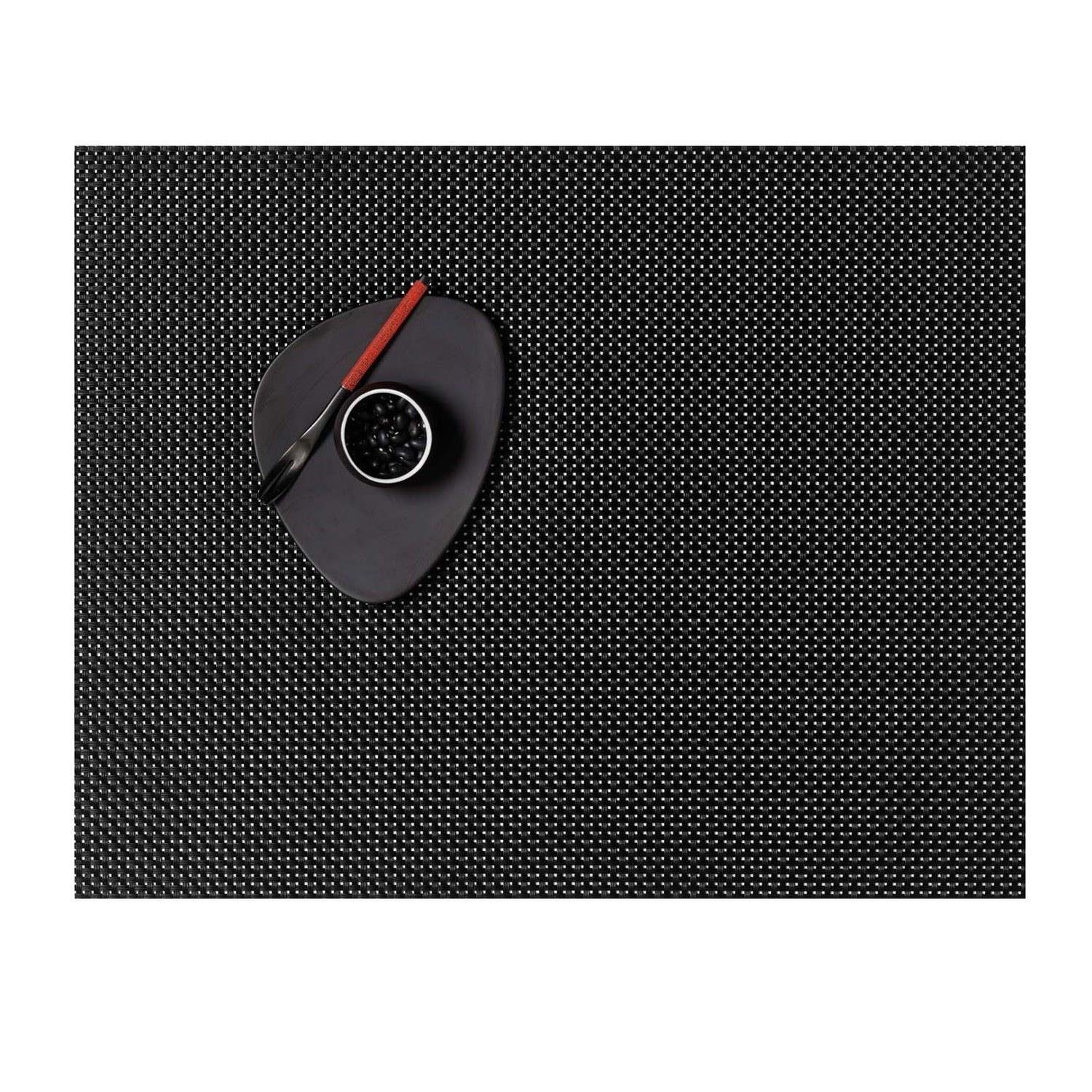 Chilewich Platzset Basketweave Rectangle Black, (1-St)