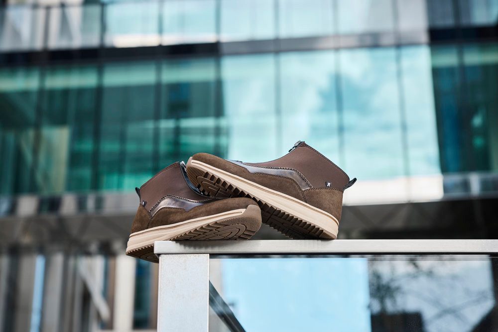 Rieker Sneakerboots Stiefelette, High-Top Sneaker mit Reißverschluss vorne
