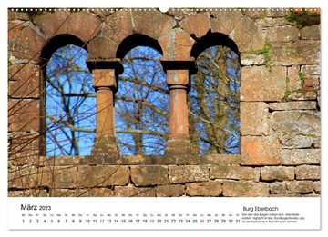 CALVENDO Wandkalender Deutschlands Burgen - eindrucksvolle Ruinen (Premium, hochwertiger DIN A2 Wandkalender 2023, Kunstdruck in Hochglanz)