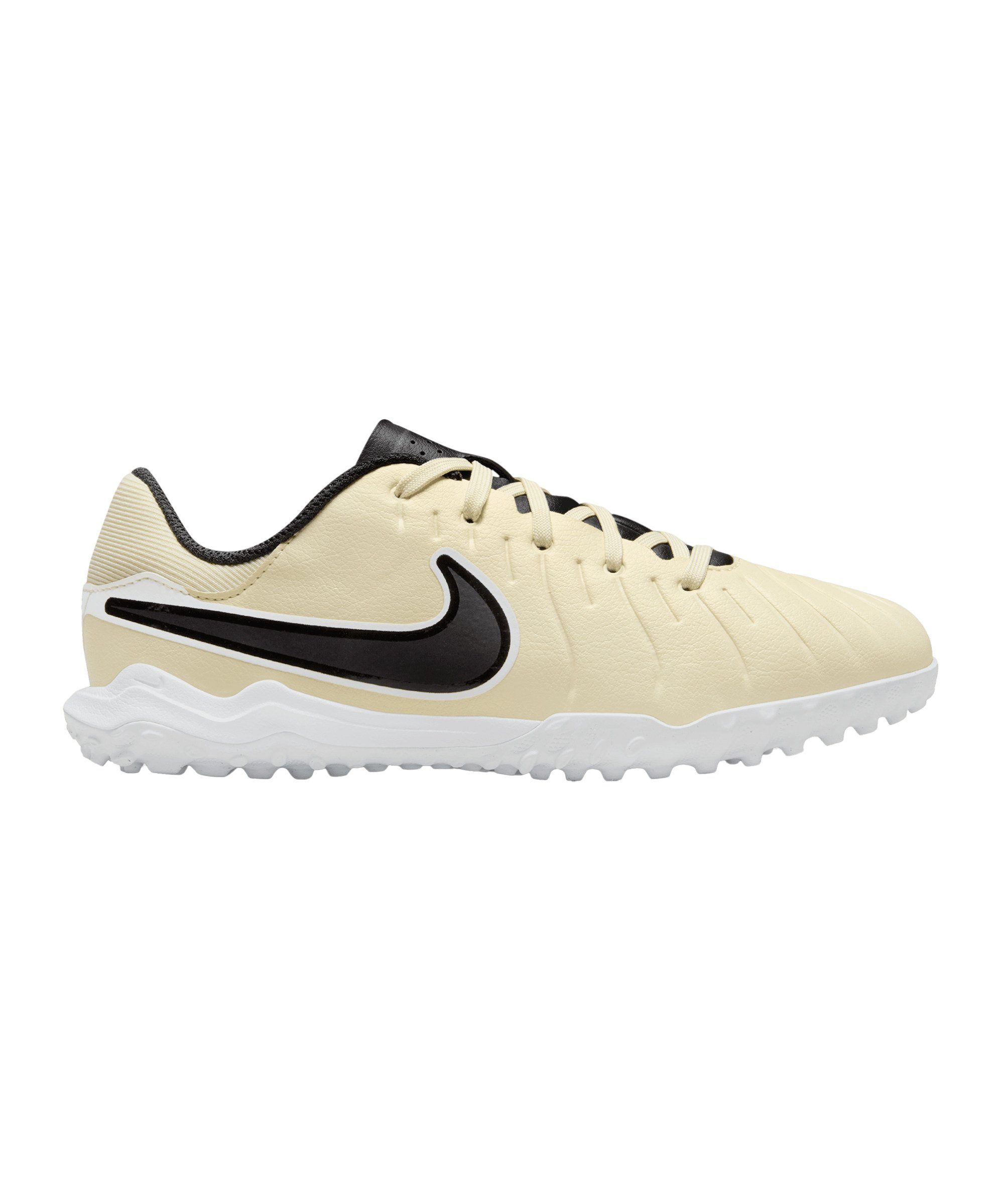 Nike Jr Tiempo Legend X Academy TF Emerald Kids Beige Fußballschuh