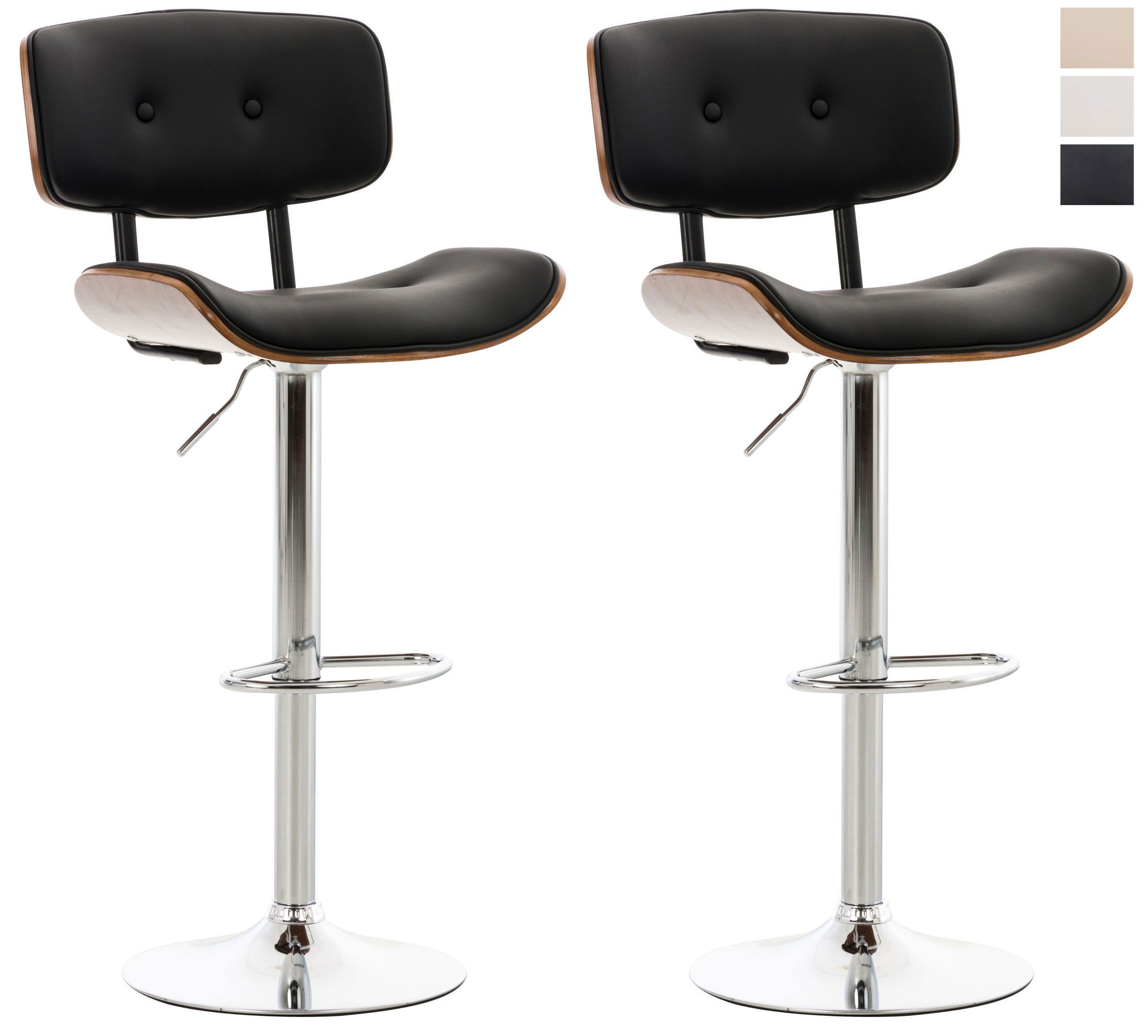 CLP Barhocker Sarnia Kunstleder (2er Set, günstig online kaufen