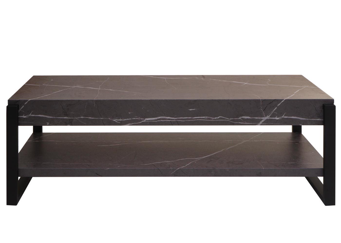 Fußbodenschoner MCW grau Marmor-Optik | TV-Rack Marmor-Optik Inklusive verstellbare grau MCW-L53-T,