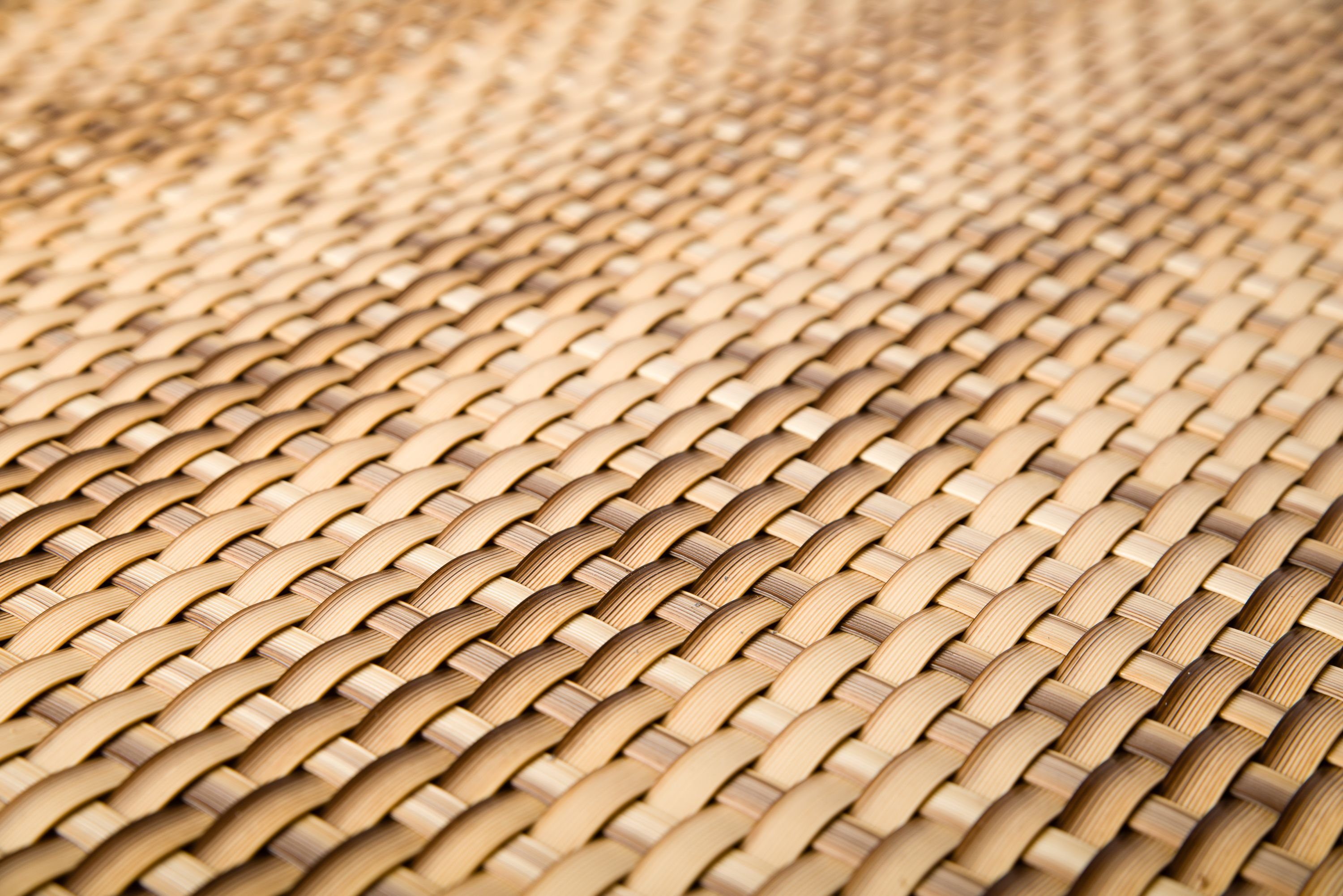 Rattan Art Balkonsichtschutz Polyrattan - Stroh 1m x 3m