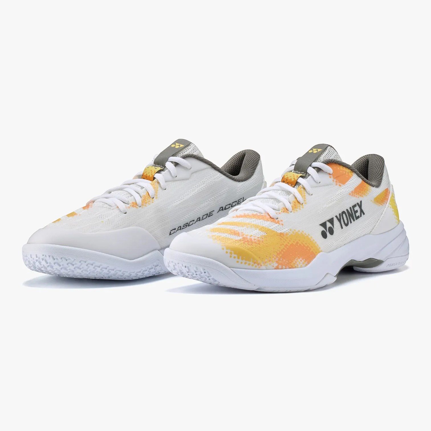 Yonex Cascade Accel 2 2026 weiss/orange Herren Badmintonschuh