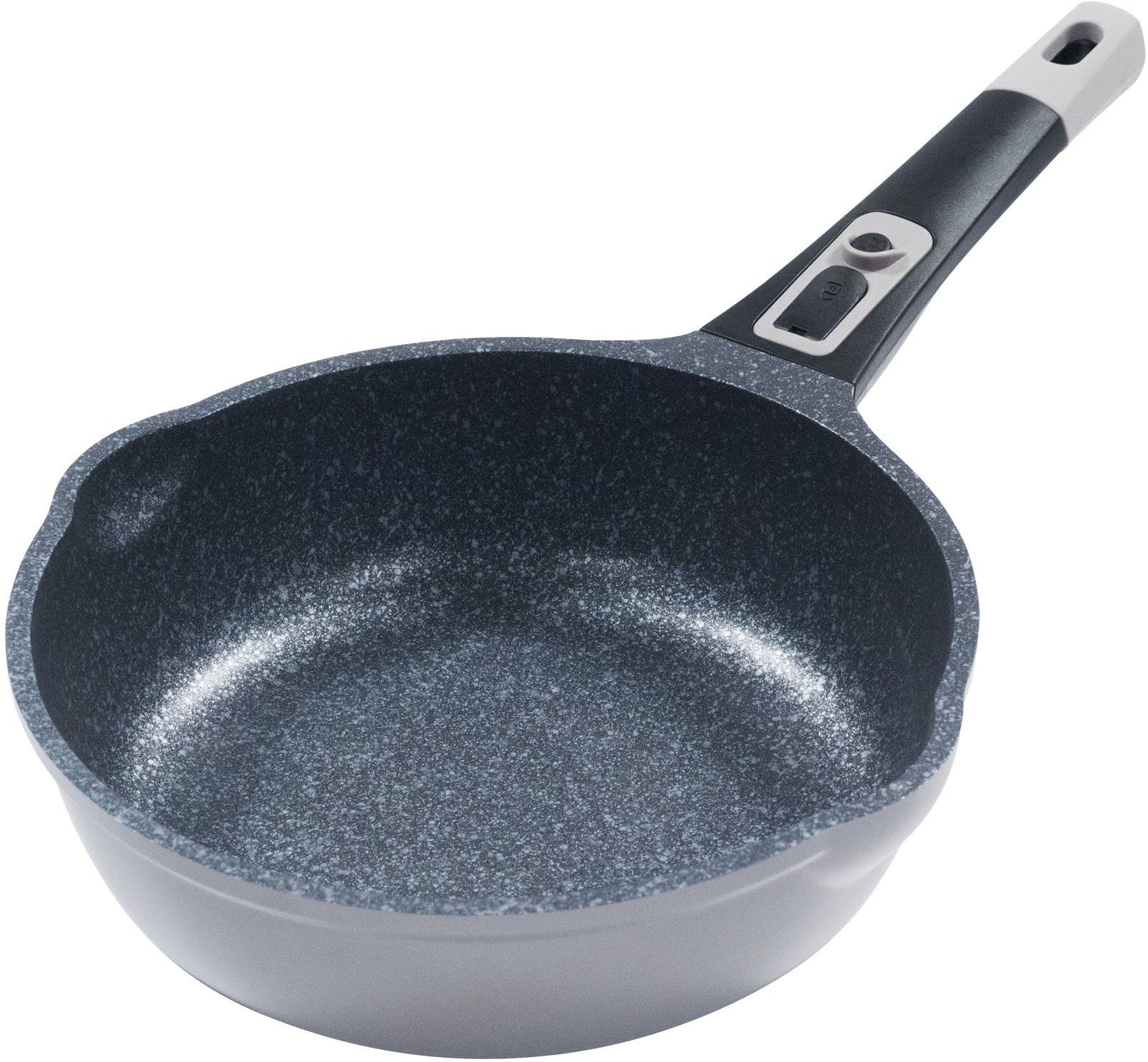 KING Pfannen-Set Moonscape, Aluminiumguss (Set, 11-tlg), Induktion, (Töpfe+Glasdeckel, Pfannen+Deckel,Messer,Besteckset)