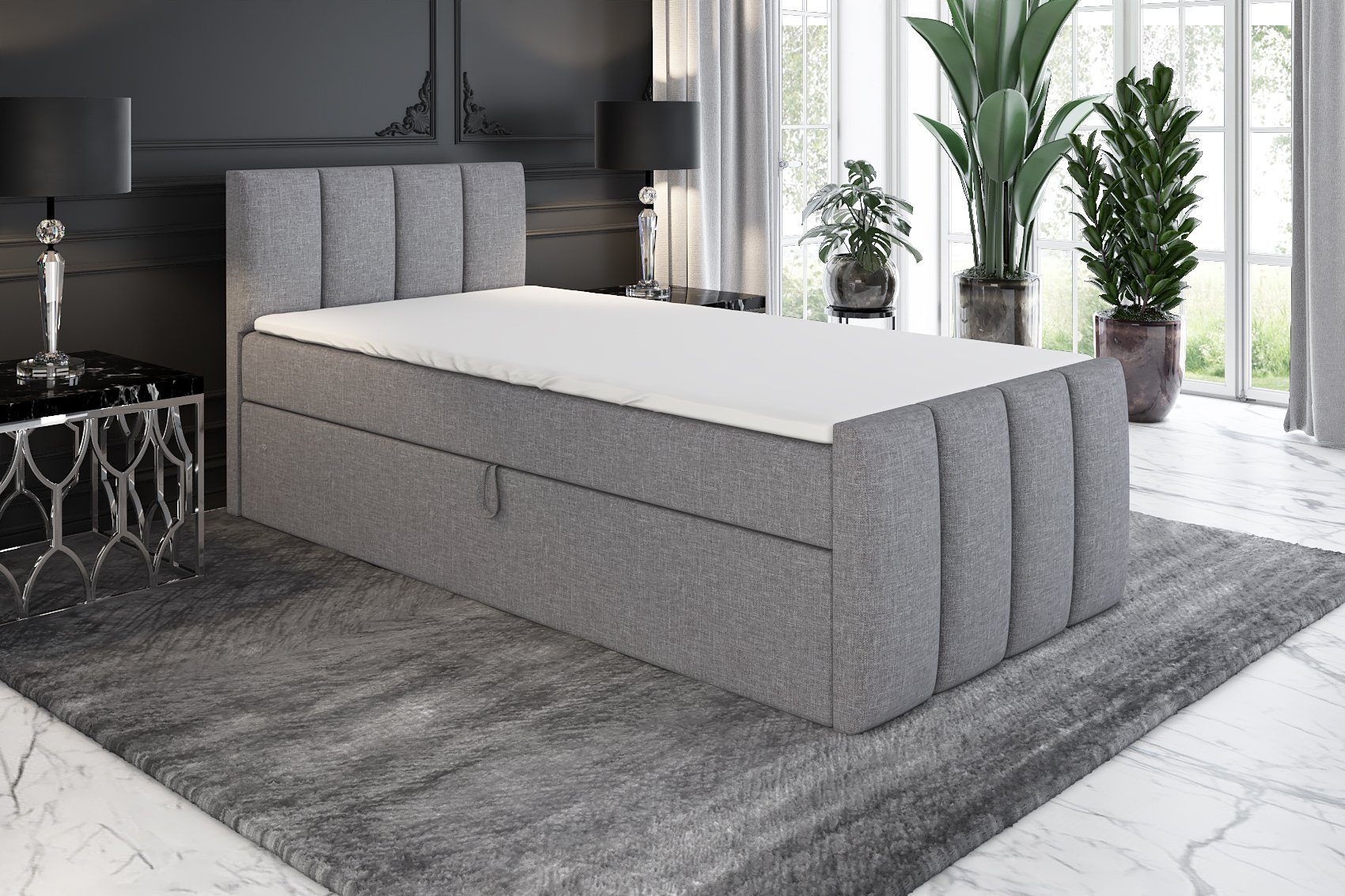 A&J MöbelLand GmbH Boxspringbett Einzelbett FUNI günstig online kaufen