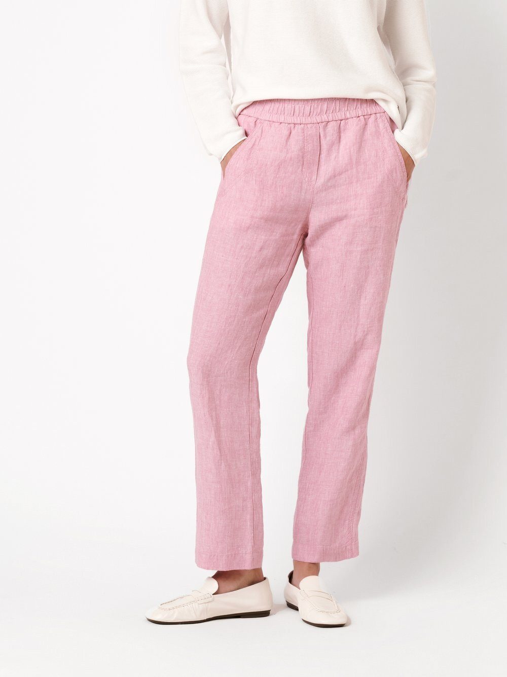 TONI Cargohose Pia 7/8 aus luftigem Leinen