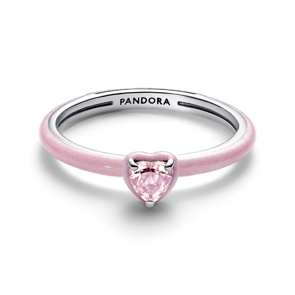 Pandora Fingerring Chakra Herzring für Damen aus 925er Silber, Emaille von PANDORA ME