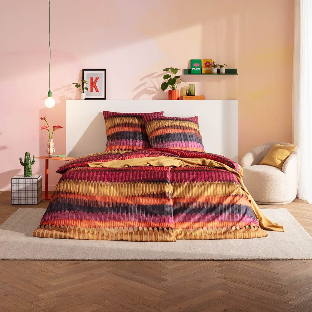 Estella Bettwäsche Dawn, Satin, 2 teilig, Gefertigt aus 100% Baumwolle.