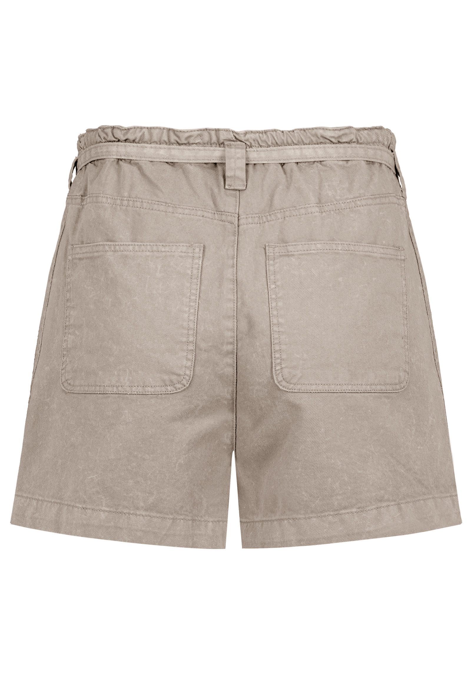 SUBLEVEL Jeansshorts Damen Denim Shorts mit Gummibund Coloured Denim Shorts, Bindegürtel