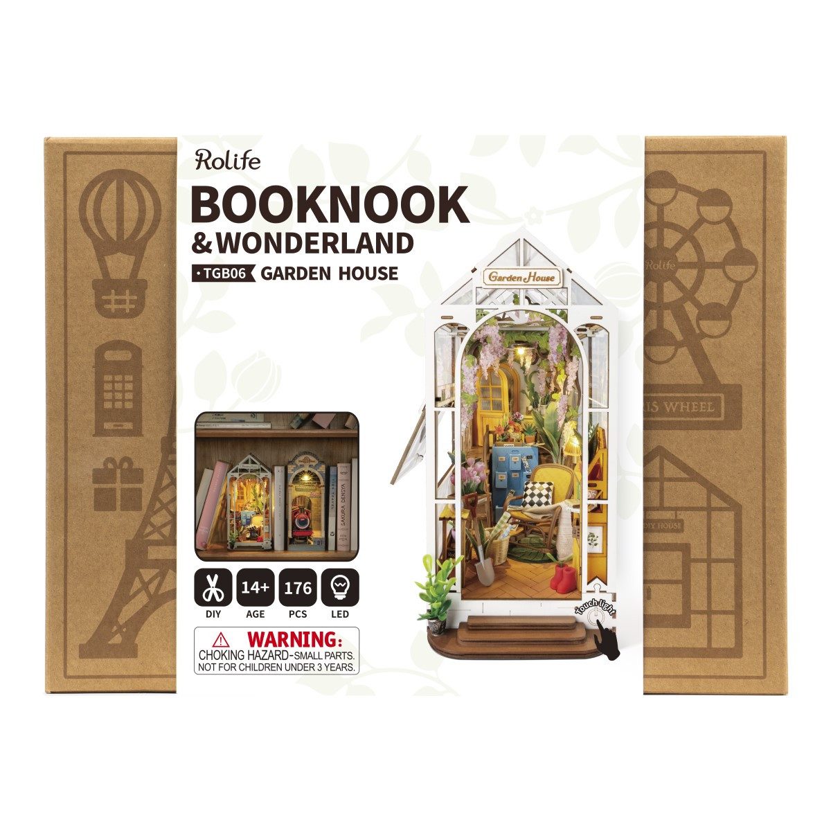 ROLIFE 3D-Puzzle Book Nook "Garden House", 176 Puzzleteile günstig online kaufen