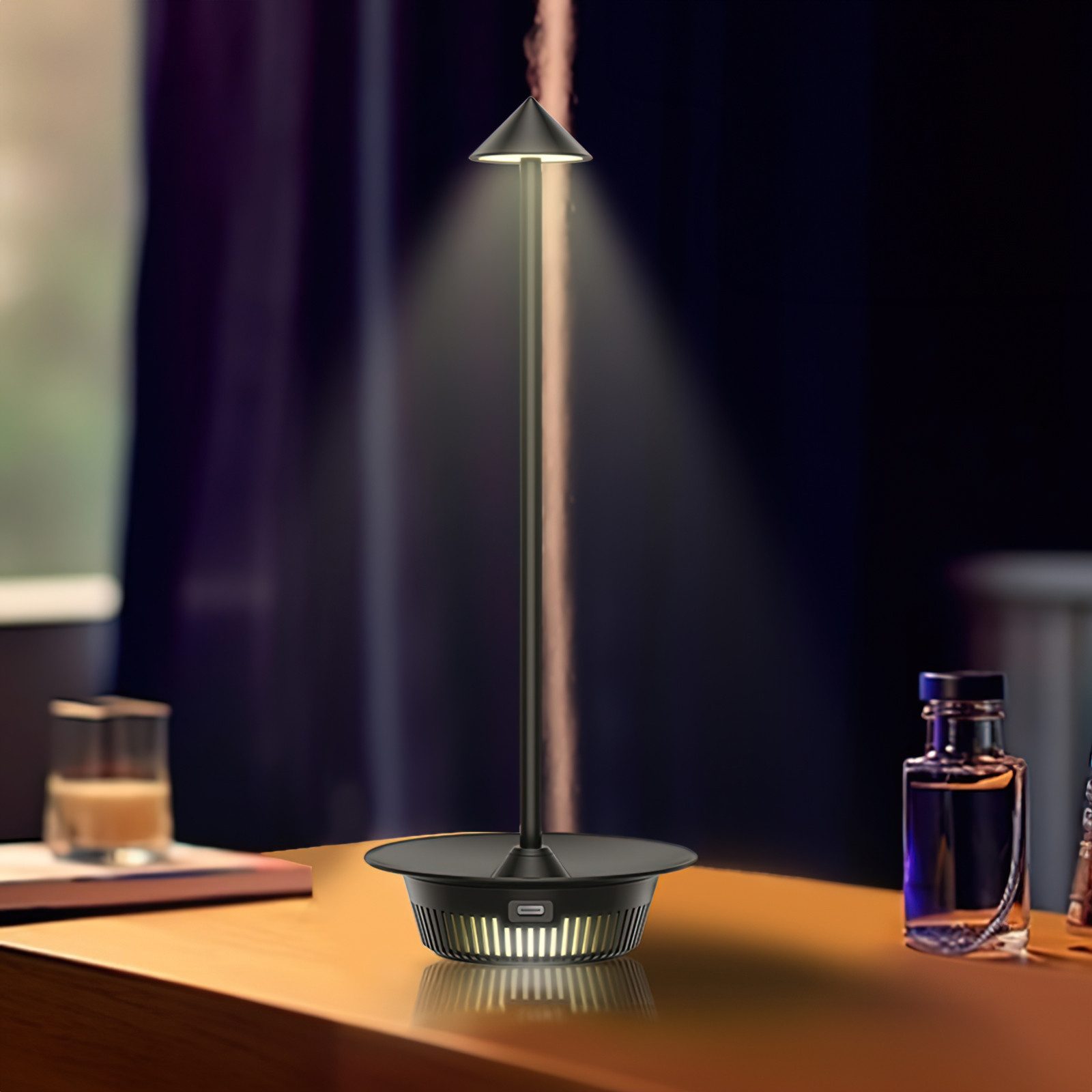 BlingBin Nachttischlampe Dimmbar LED Tischleuchte USB günstig online kaufen