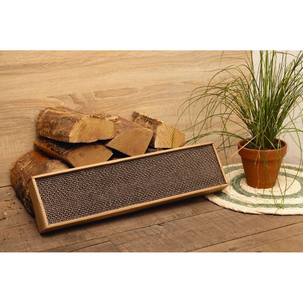 Beeztees Kratzpappe Beeztees Minus One Kratzbrett aus Pappe Größe: 48,5 x 12 x 5 cm