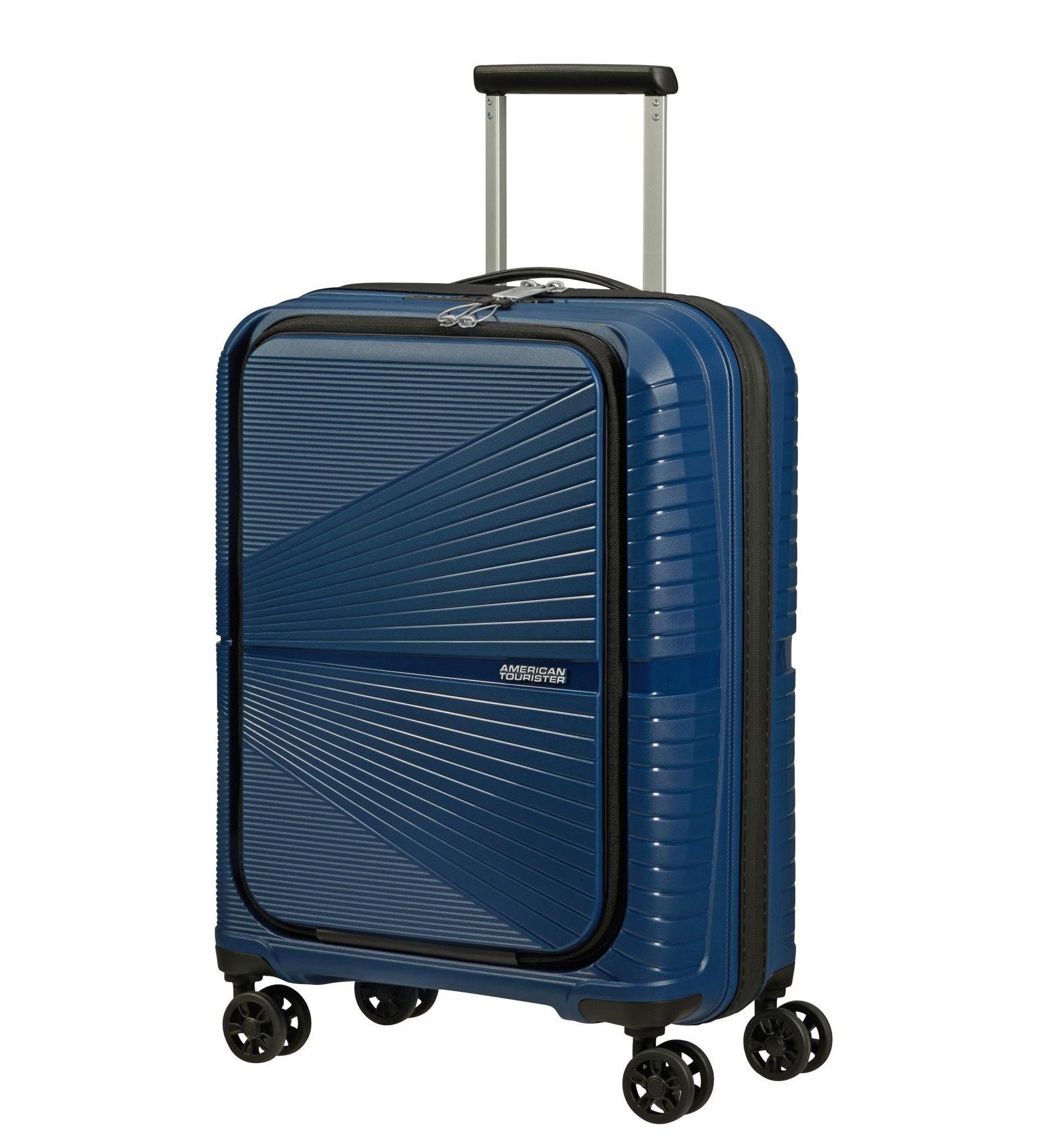 American Tourister® Handgepäckkoffer AIRCONIC Spinner 55 cm TSA Fronttasche mit Laptopfach, 4 Rollen, mit Laptopfach