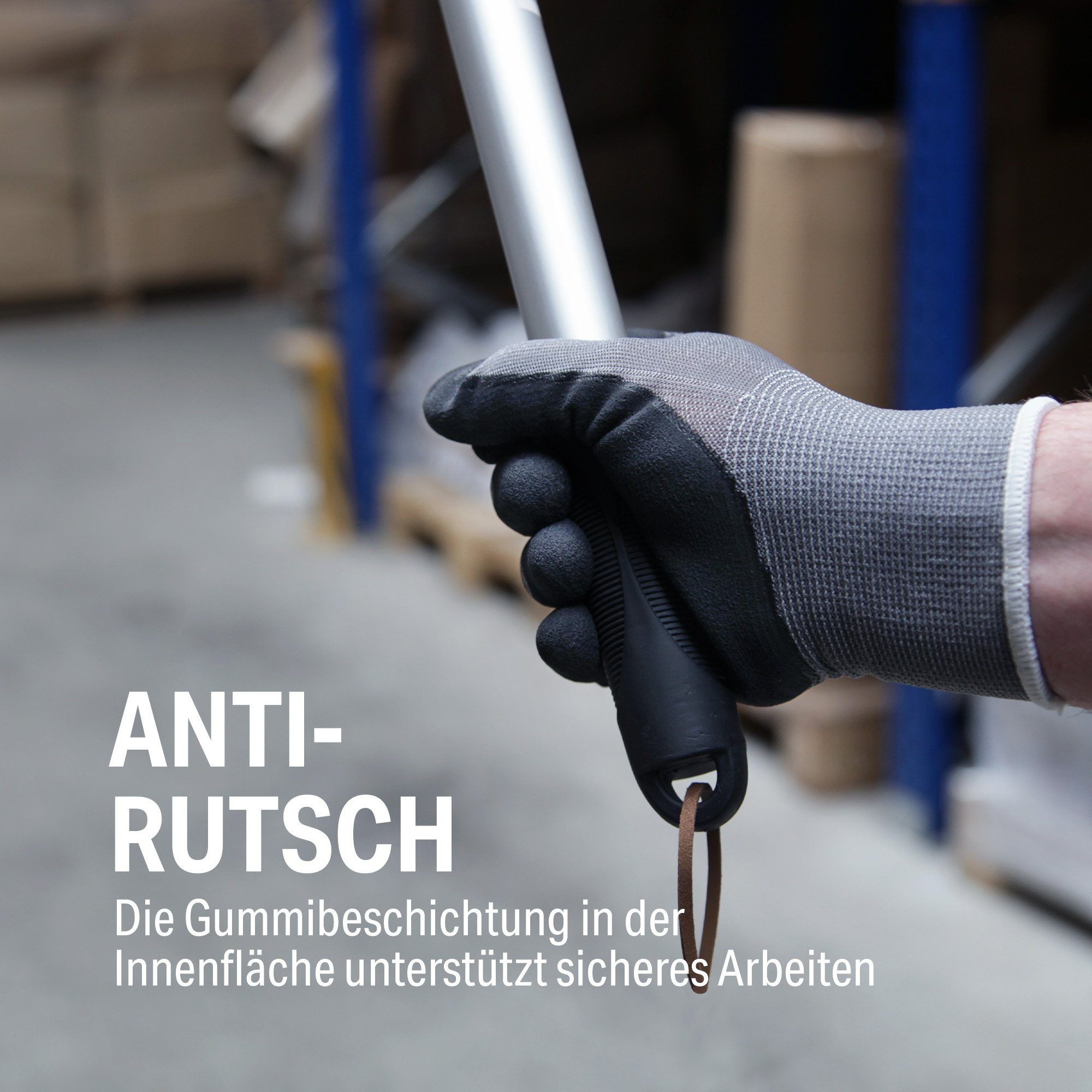 Bestlivings Arbeitshandschuh-Set "FLEX PRO" extra Flexibilität 10er Pack Größe 10(XL), 40% Polyester 60% Latex, robust, 30 °C Maschienenwäsche