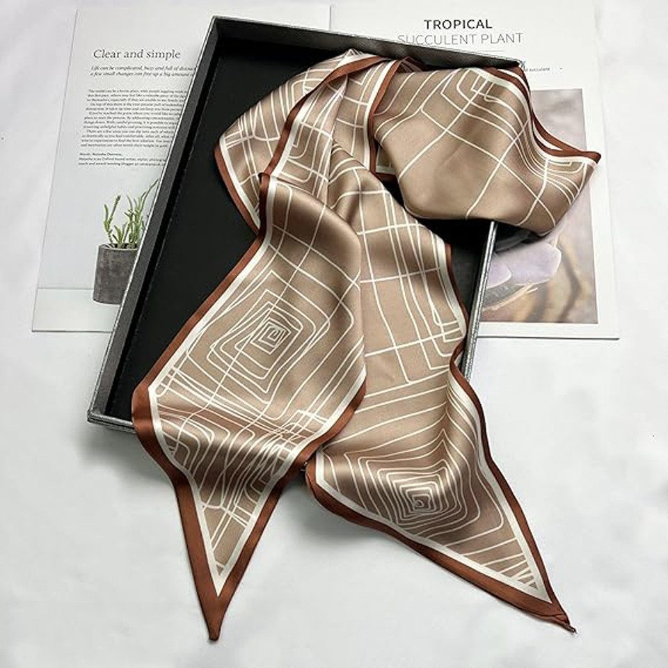 Coonoor Seidenschal Satin Seidenschal Bandanas Haarschal 150 x 13 cm, für B günstig online kaufen