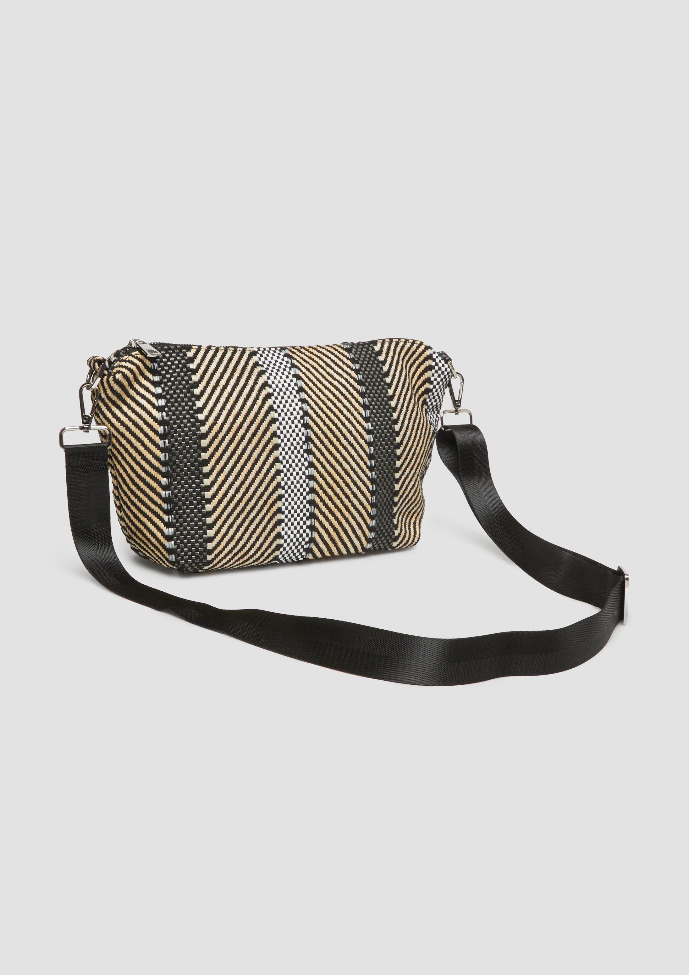 s.Oliver Umhängetasche Tasche, Gestreifte Crossbody-Bag mit abnehmbarem Gurt