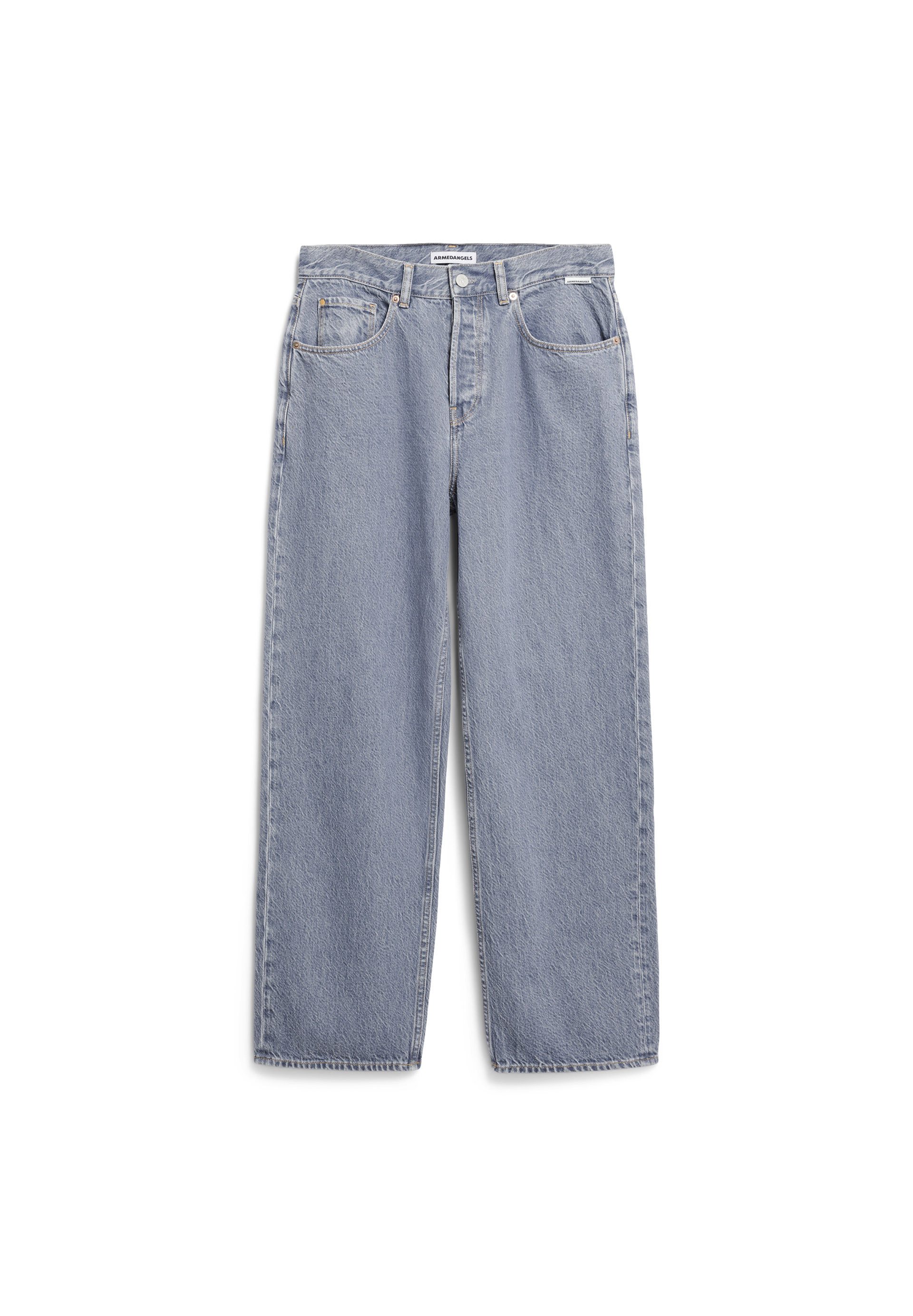 Boyfriend-Jeans HAAYI Baggy Jeans Bio-Baumwoll Mix