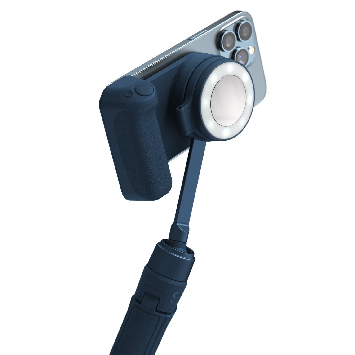 ShiftCam Smartphone-Halterung SnapGrip Kit, (Bestehend aus SnapGrip, SnapPod & SnapLight, Magnetische Plug-and-Play Smartphone-Ausrüstung)