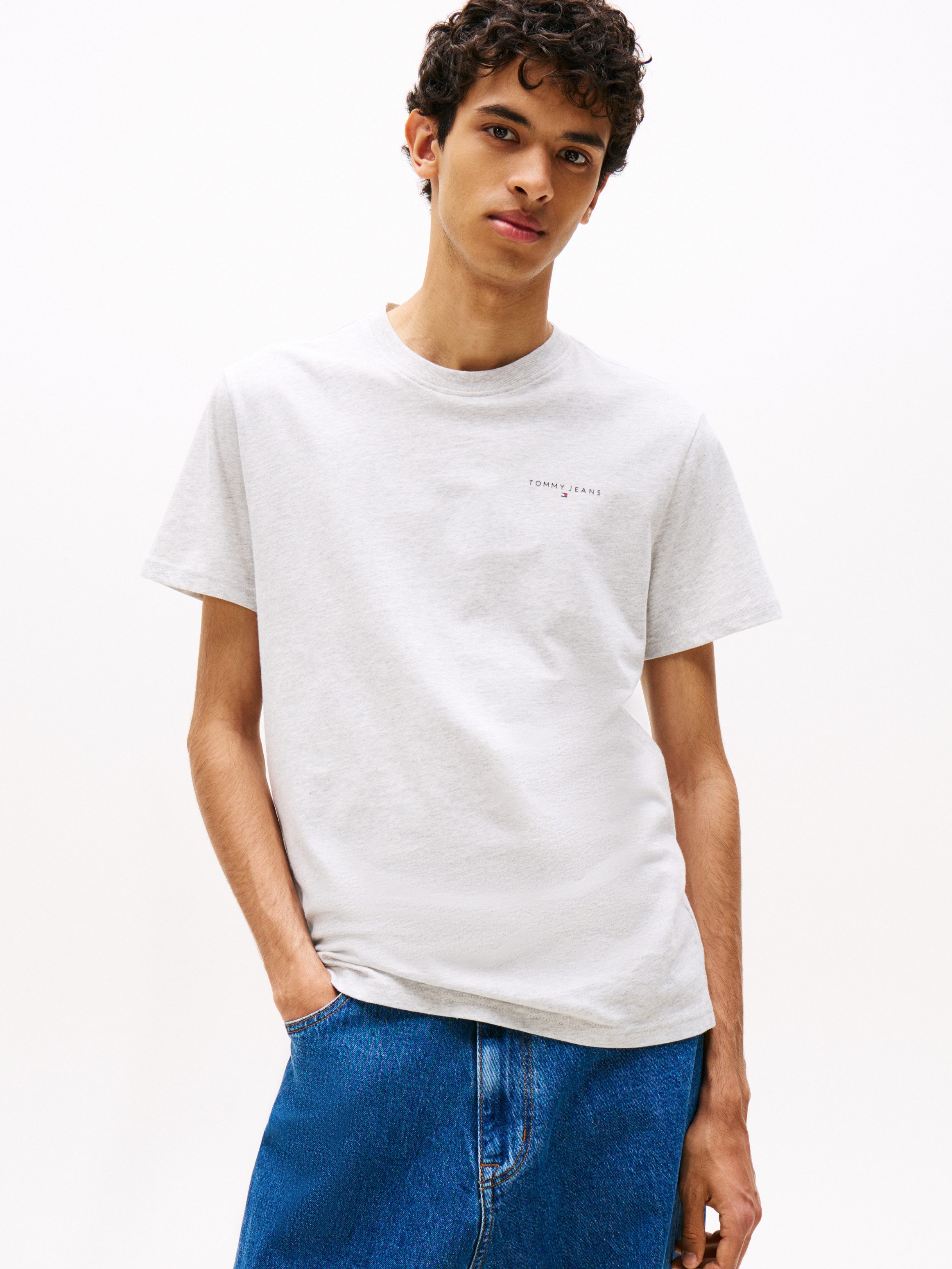 Tommy Jeans T-Shirt TJM SLIM LINEAR CHEST TEE EXT Mit Rundhalsausschnitt günstig online kaufen