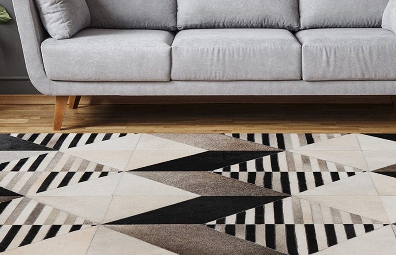 Padiro Teppich Lavin 425, rechteckig, Höhe: 8 mm, Handgenähtes und hochwertig verarbeitetes Unikat