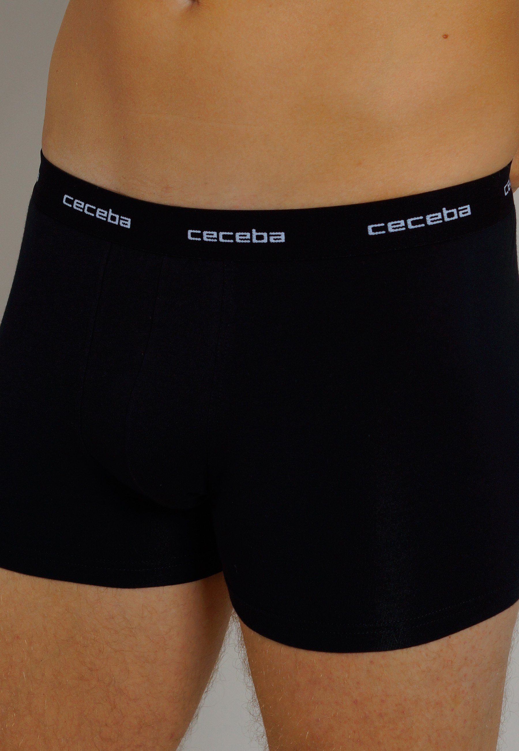 CECEBA Boxershorts CECEBA Herren Pants schwarz uni 6er Pack (6-St)