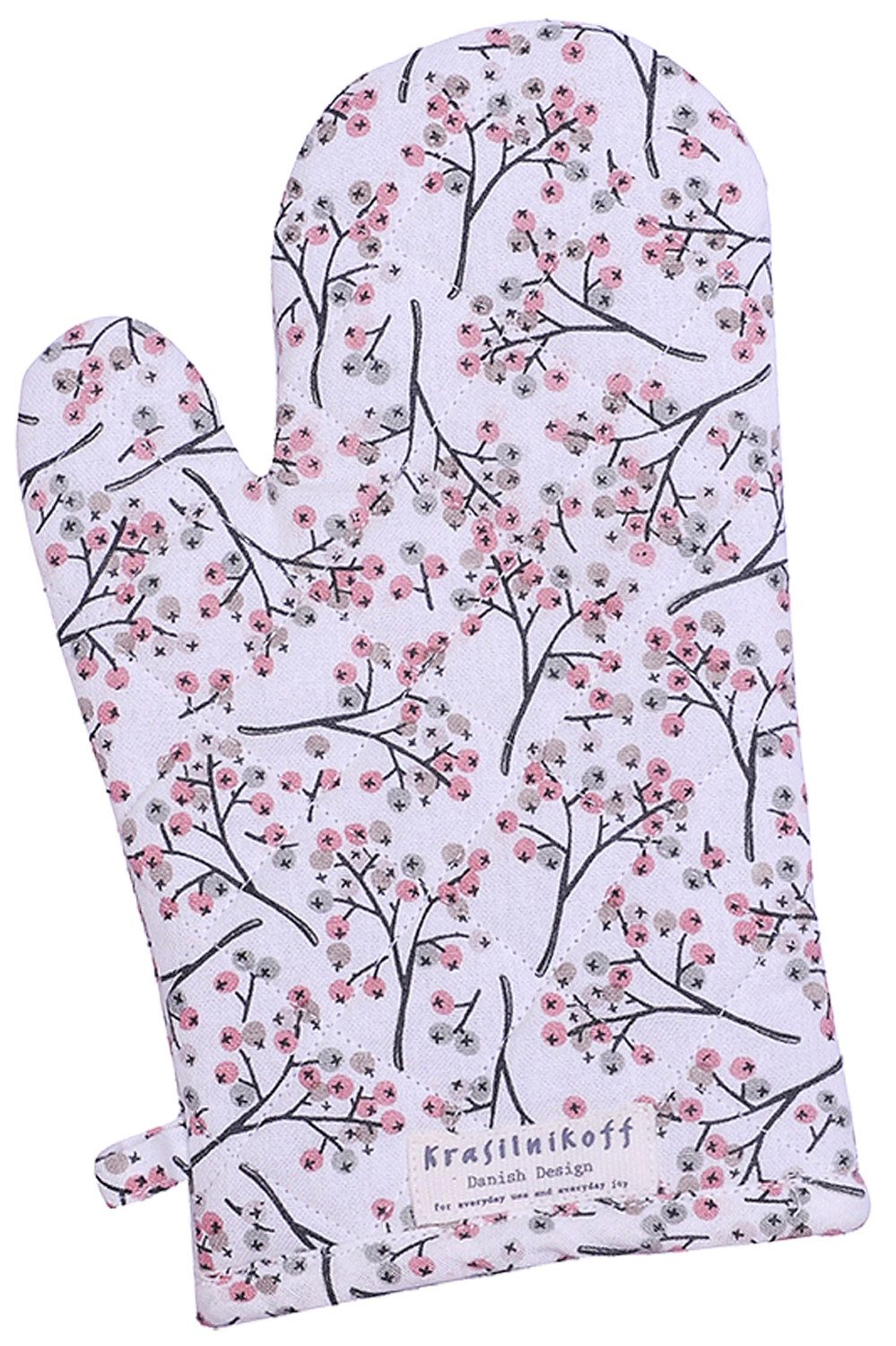 Krasilnikoff Topfhandschuhe Berries, (1-tlg., 1-teilig), Ofenhandschuh günstig online kaufen