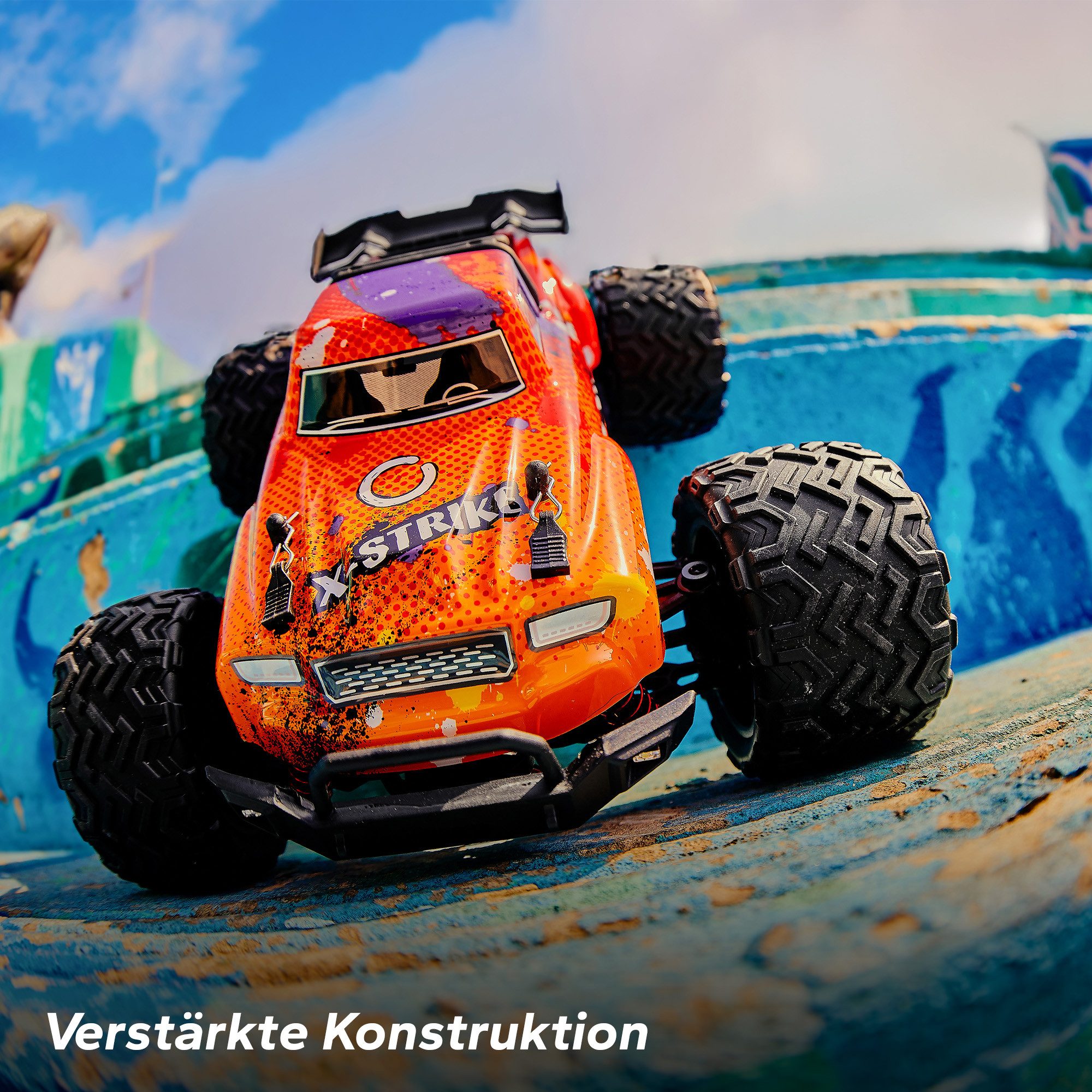 Overmax RC-Auto X-Strike, Große geländegängige Räder, Schönes Design