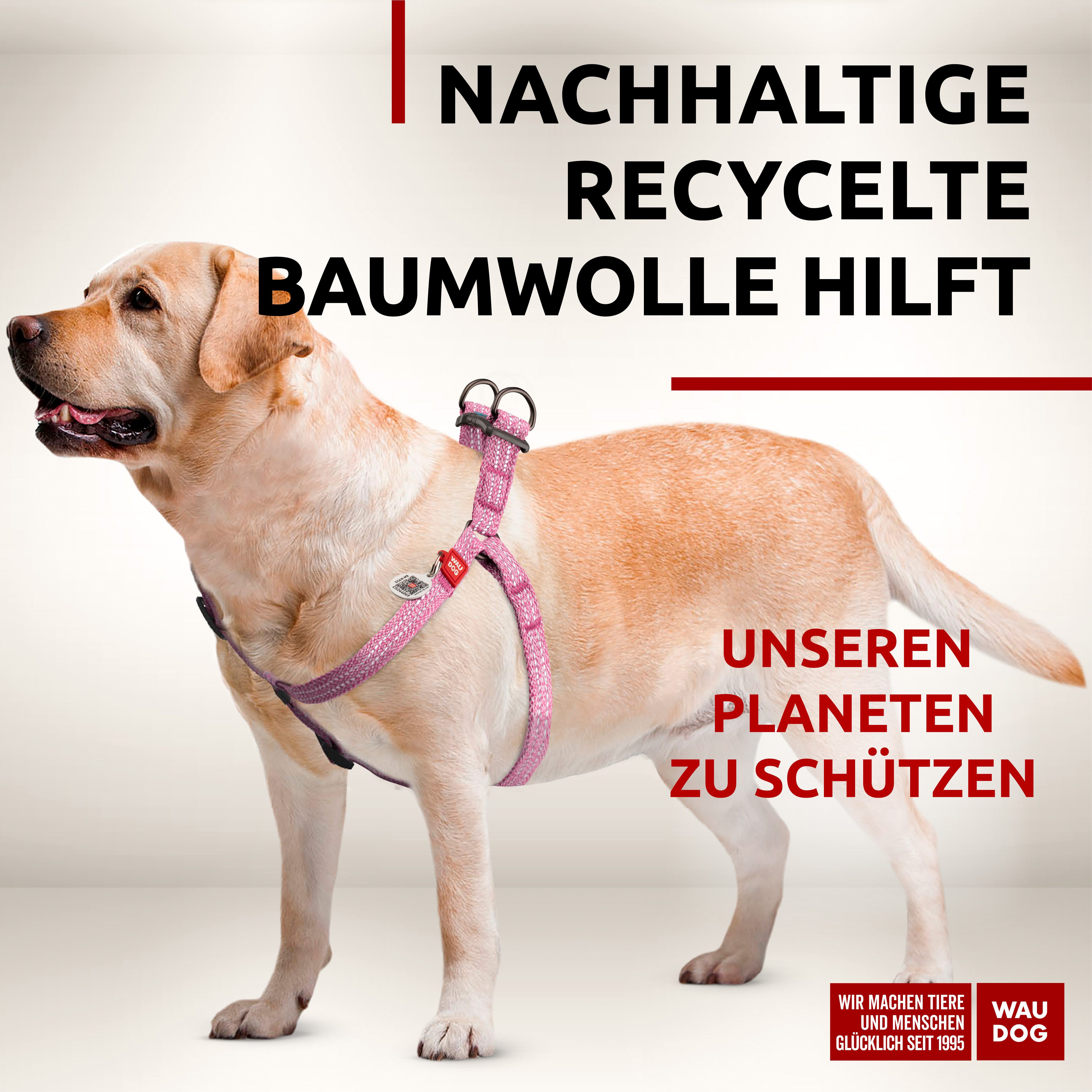 WAUDOG Hunde-Geschirr Brustgeschirr verstellbar reflektierend, Recycelte günstig online kaufen