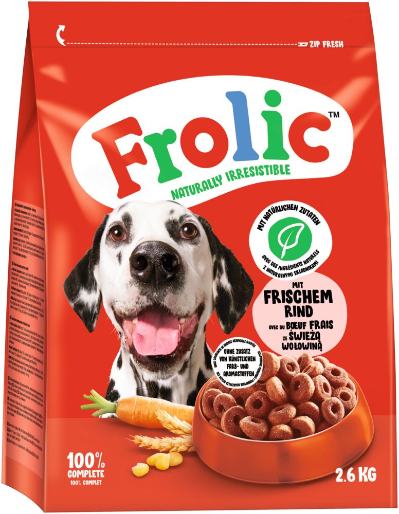 Frolic Trockenfutter Beutel Rind 2,6kg von Frolic