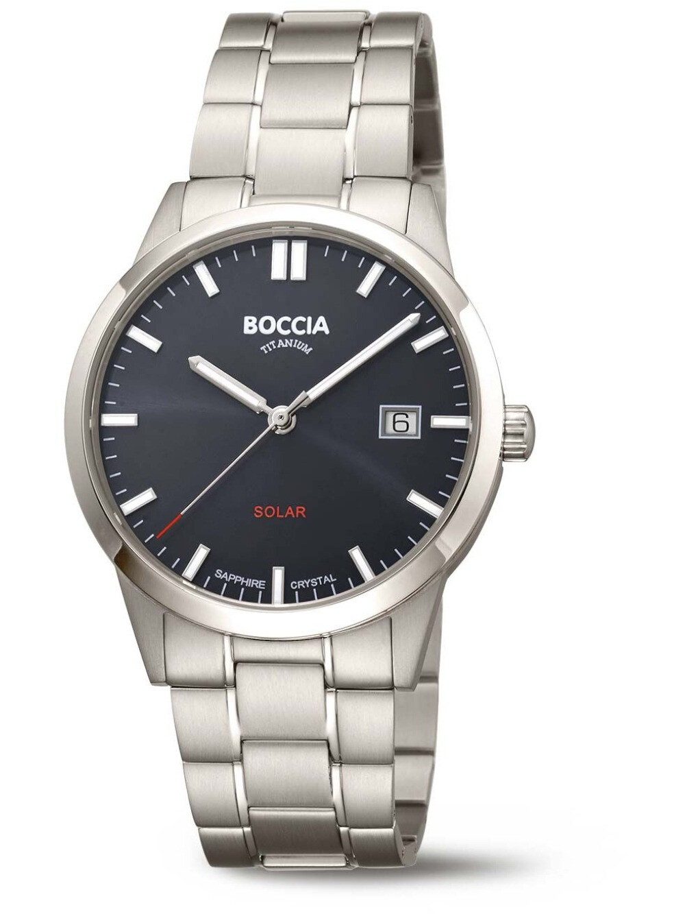 Quarzuhr Boccia 3673-02 Herrenuhr Titanium Solar 39mm 5ATM Boccia 3673-02 Herrenuhr Titanium Solar 39mm 5ATM