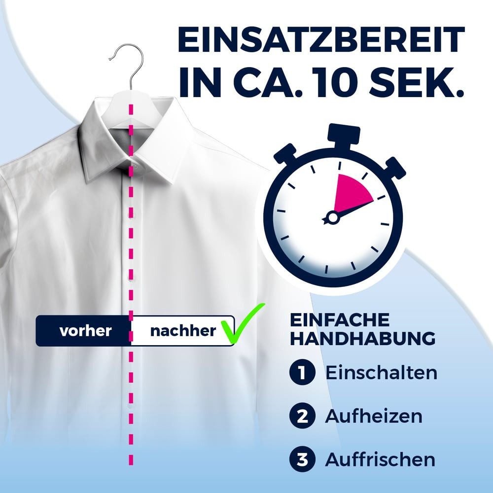 CLEANmaxx Dampfbürste CLEANmaxx 2in1-Dampfbürste Auffrischen und entknittern, 1200 W, CLEANmaxx 2in1-Dampfbürste Auffrischen und entknittern