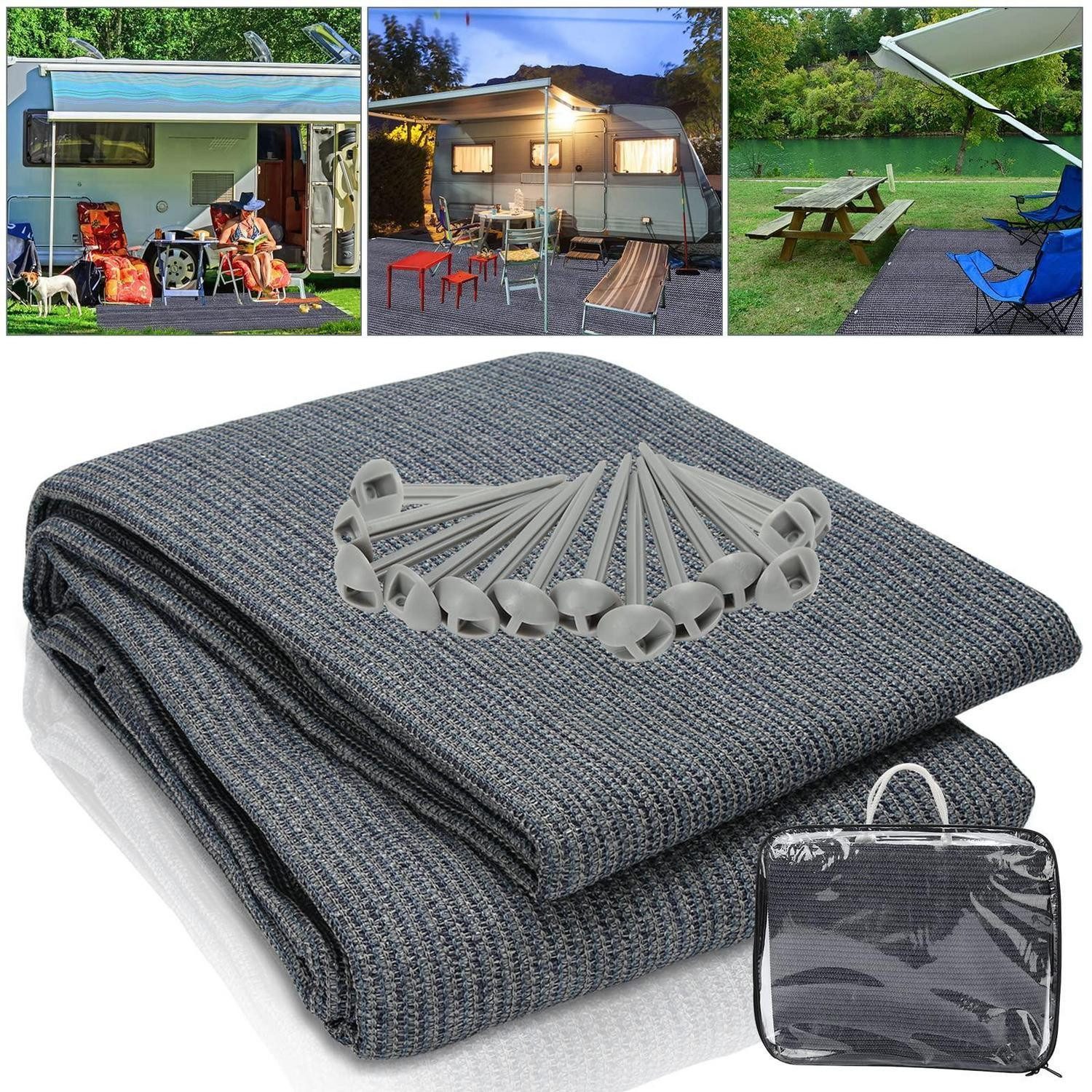 LuxusKollektion Zeltteppiche Camping Teppich Outdoor 300x300, quadratisch, Höhe: 170 mm