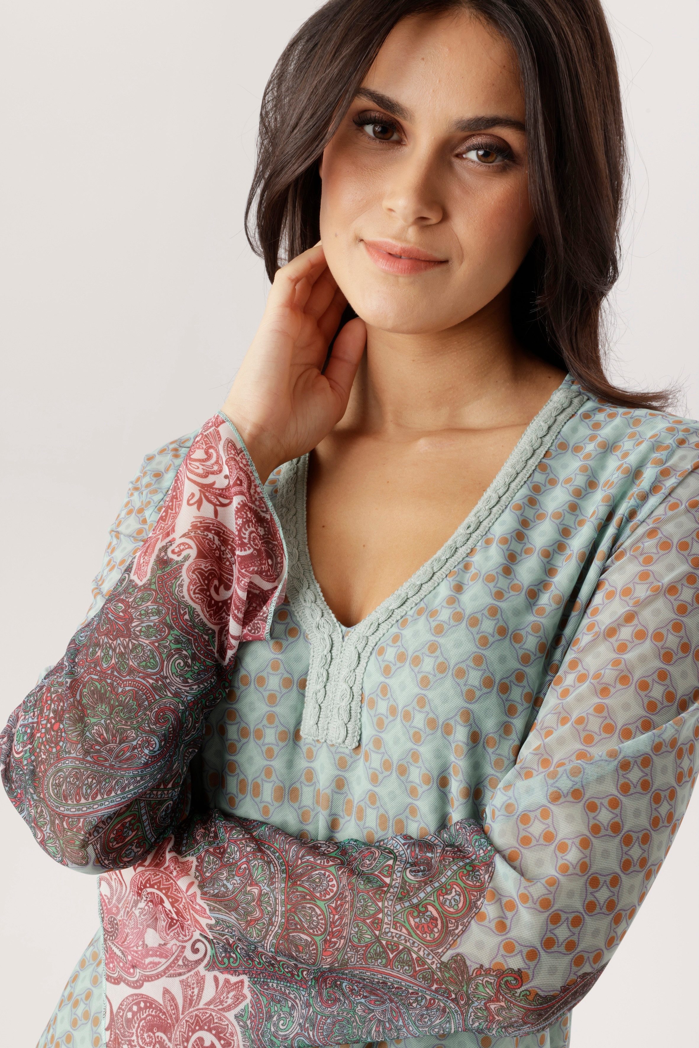 Aniston SELECTED Meshkleid in Mesh-Qualiät und im angesagten Mustermix