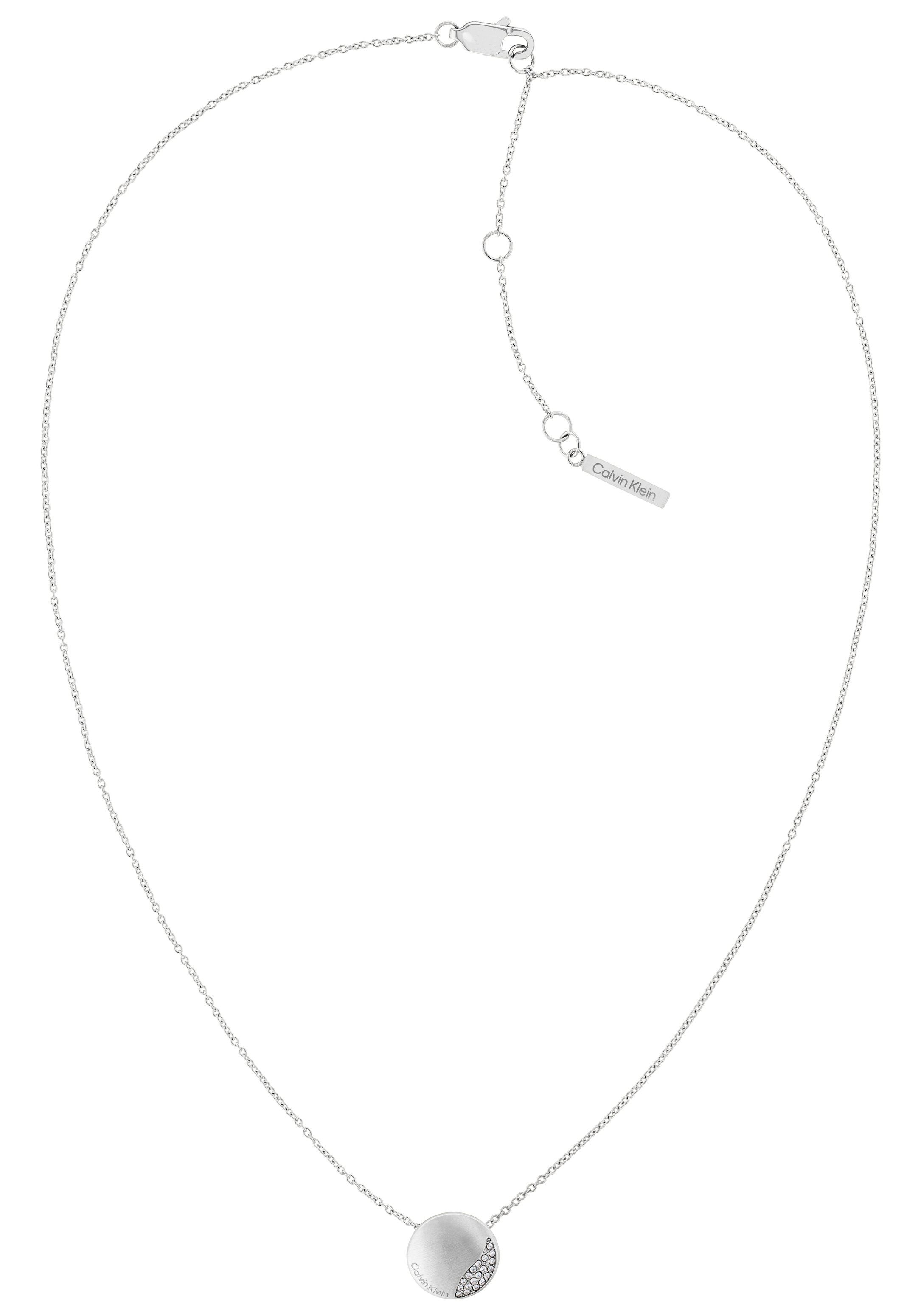 Calvin Klein Kette mit Anhänger »Minimal Circular, 35000143, 35000144«, mit  Glasstein online kaufen | OTTO