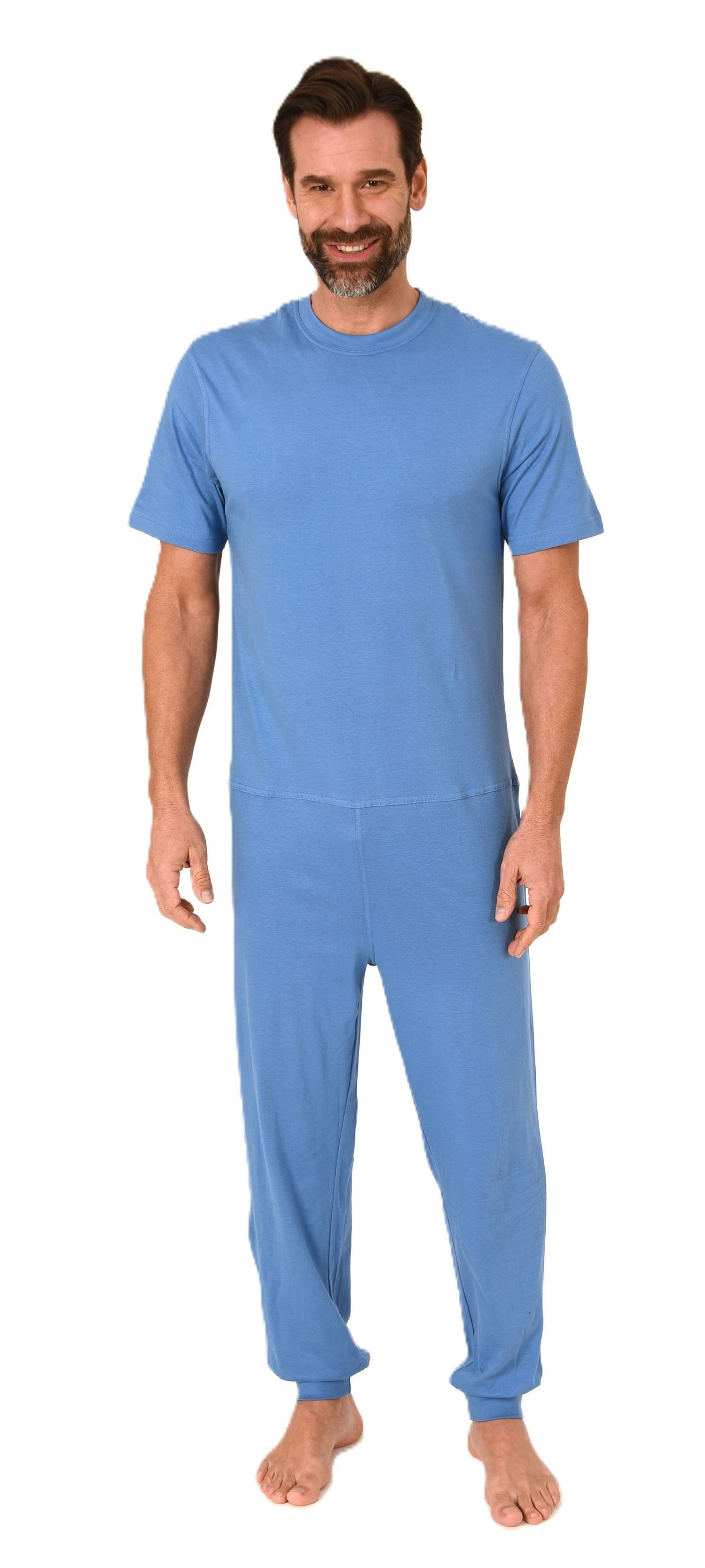 Normann Care Pyjama Herren Pflegeoverall kurzarm günstig online kaufen