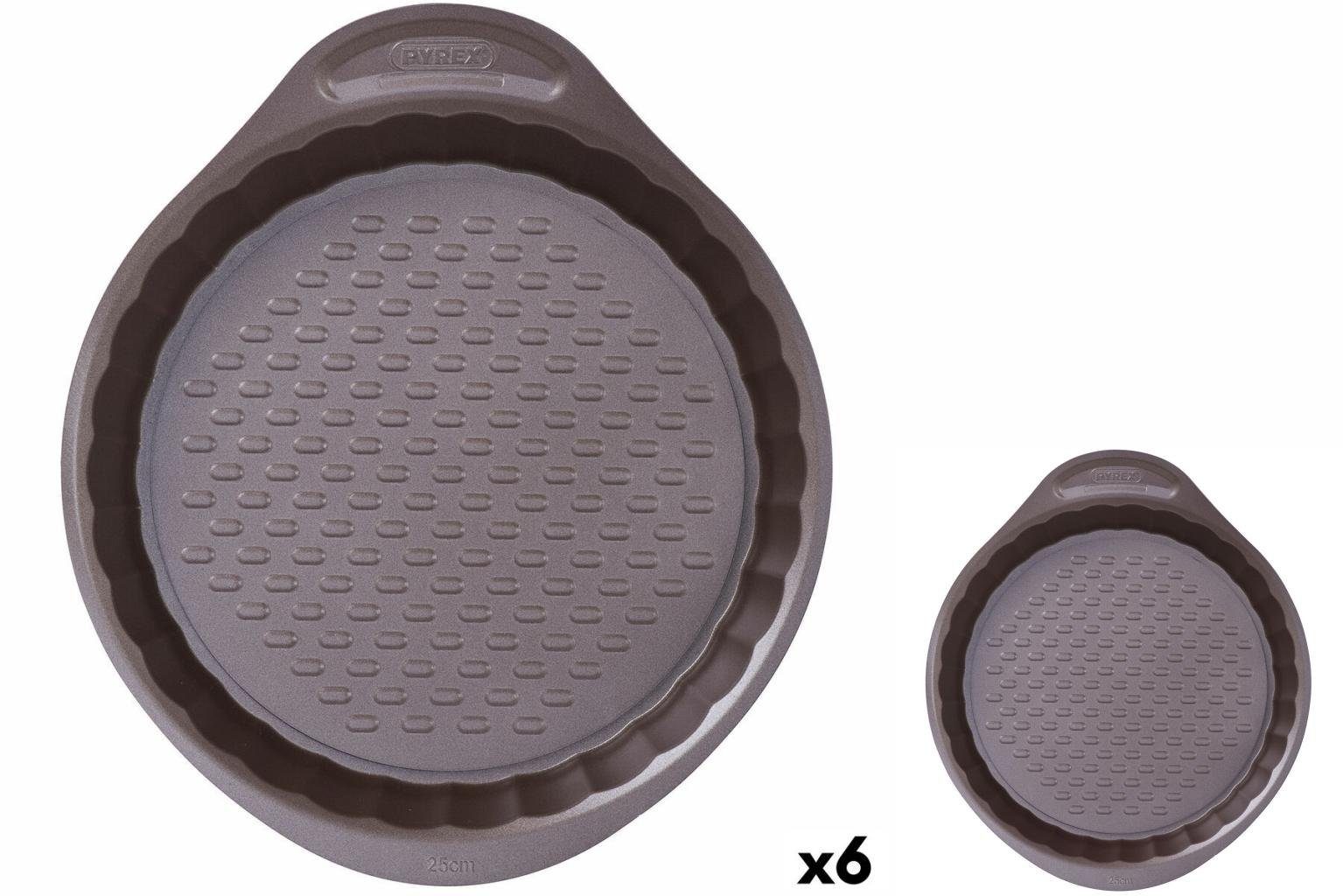 Pyrex Backform Backform Pyrex Asimetria rund Schwarz 25 cm 6 Stück | Kuchenformen