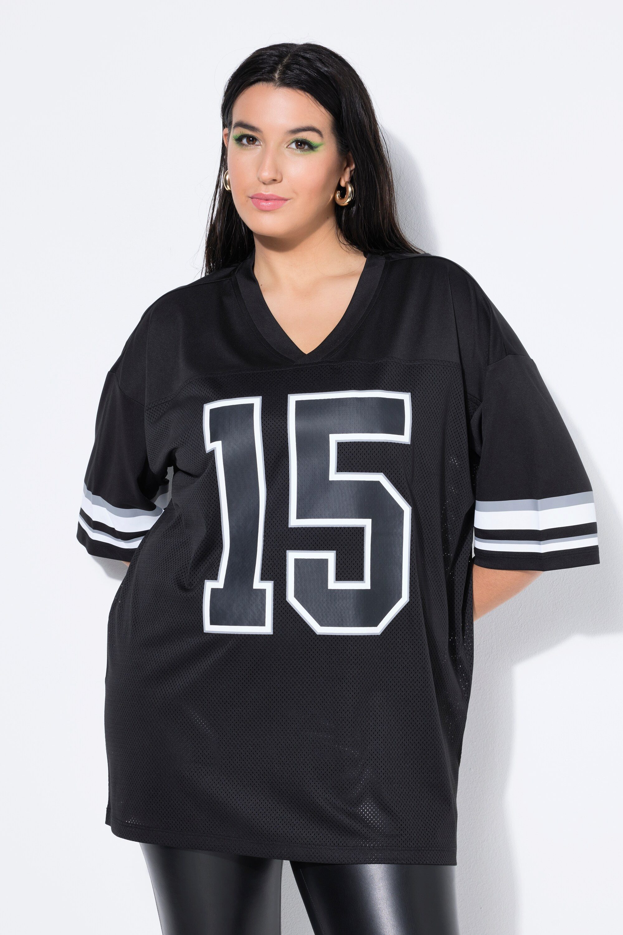 Studio Untold T-Shirt Trikot oversized Meshjersey "15"-Print günstig online kaufen