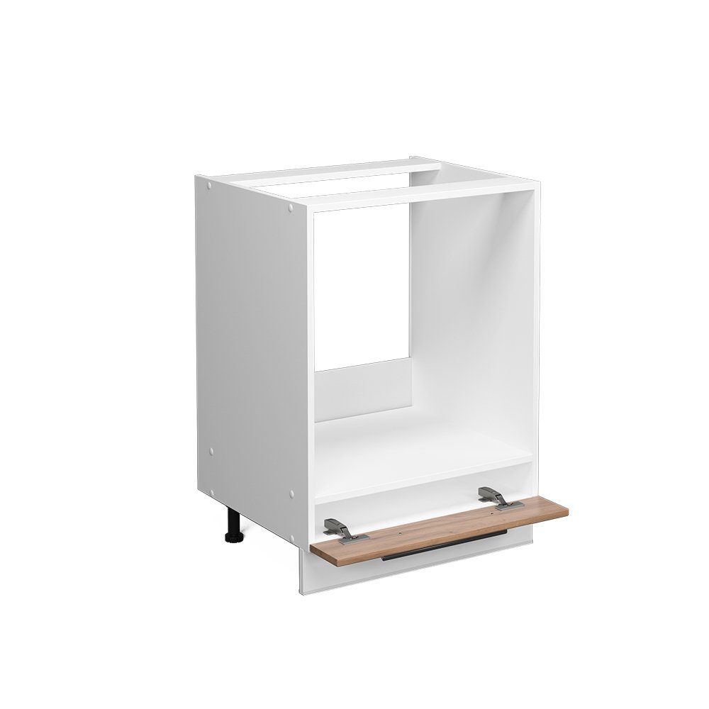 Vicco Herdumbauschrank Fame-Line, Goldkraft Eiche/Weiß, 60 cm ohne Arbeitsplatte (1-St) – Bild 5 von 5