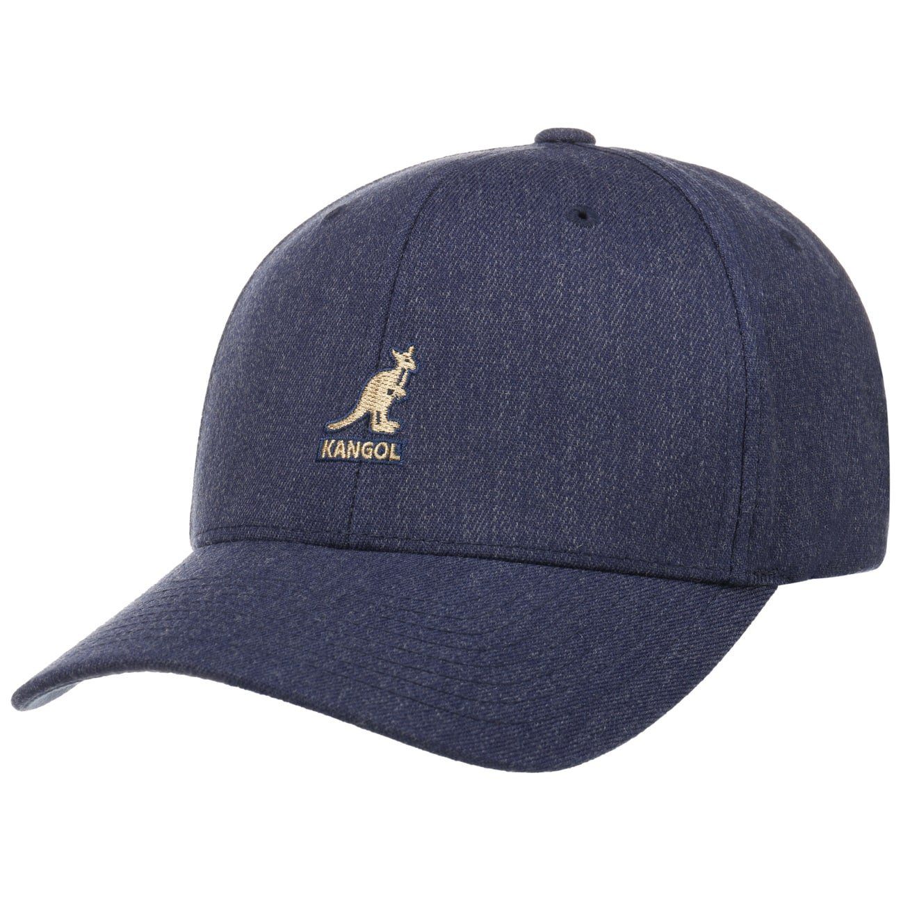 Kangol Baseball Cap (1-St) Baseballcap Hinten geschlossen blau-meliert