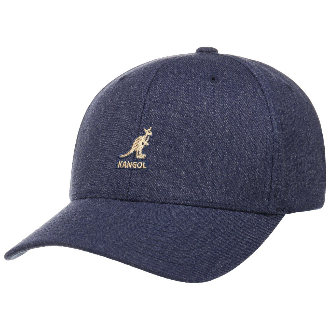 Kangol Baseball Cap blau-meliert Baseballcap (1-St) Hinten geschlossen