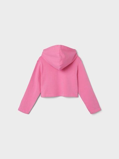 Kapuzensweatshirt SWEAT LS NKFVIALA Cosmos Name Pink N1 SHORT BOXY WH It BRU