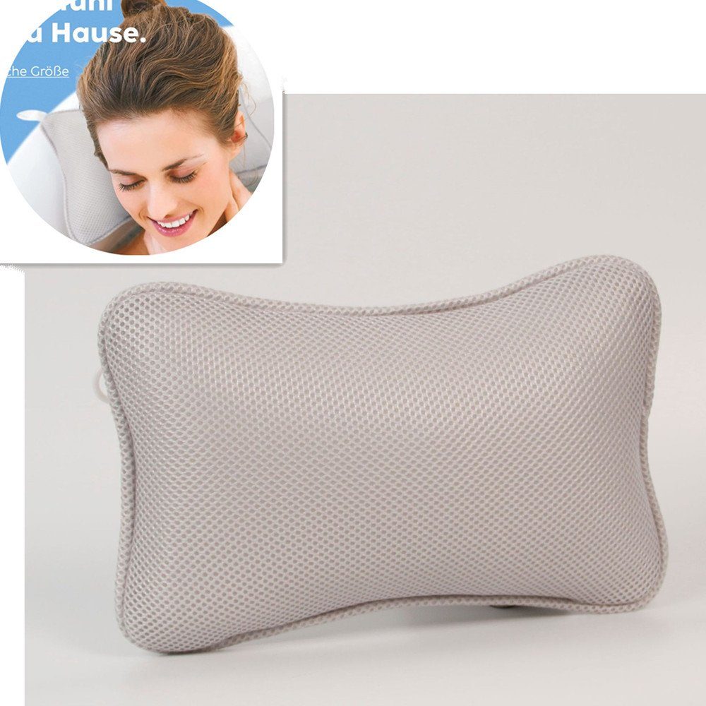 XDeer Nackenstützkissen Badewannenkissen mit Saugnäpfen,Badewannenkissen Nacken,Nackenkissen, Set, Badewanne,Badekissen für Badewanne,Kissen & Duschkissen Badewanne