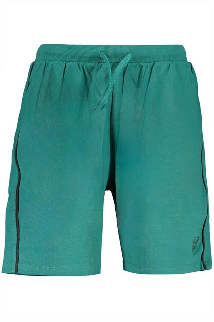 GIAN MARCO VENTURI 5-Pocket-Hose Grüne Herren-Shorts mit Stickerei, elastis günstig online kaufen