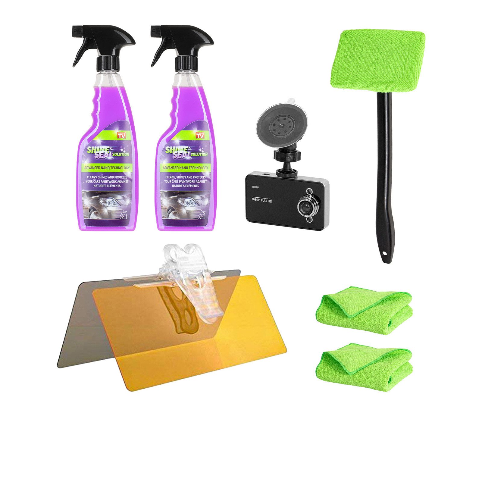 Überwachungskamera Zubehör Genius Shine and Seal Solution Autopflege 4 in 1 Sprühwachs Set 7-TLG