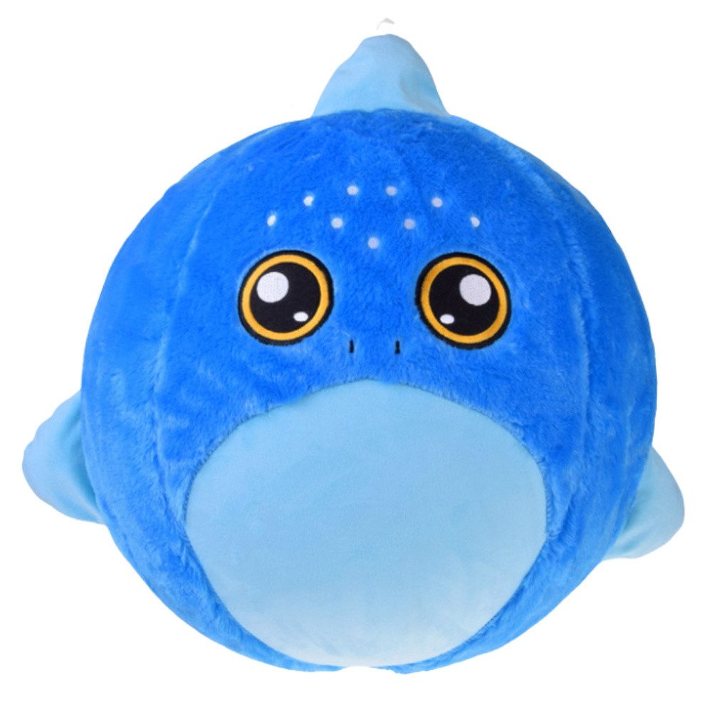 LEAN TOYS Hüpfball Plüschball Springball Sitzball, (Spar-Set, 1-tlg., 50 cm weich), wachsender Plüschball, 50 cm, Fußpumpe inklusive