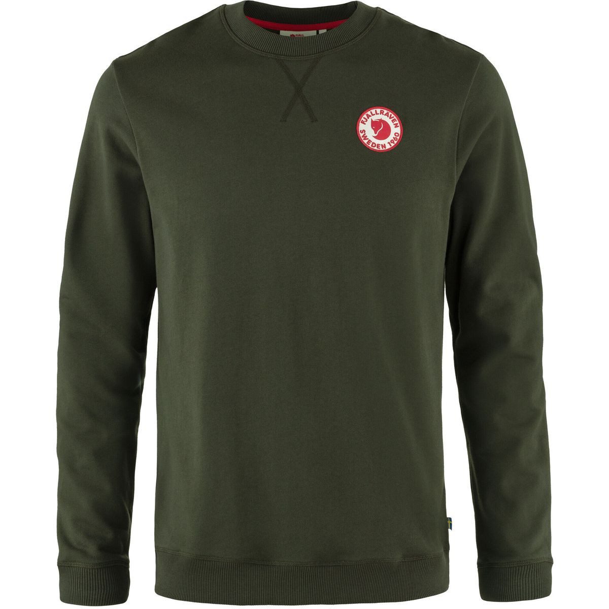 Fjällräven Sweatshirt 1960 Logo Badge Sweater M Stilvoller Herrenpullover aus 100 % Bio-Baumwolle mit klassischem